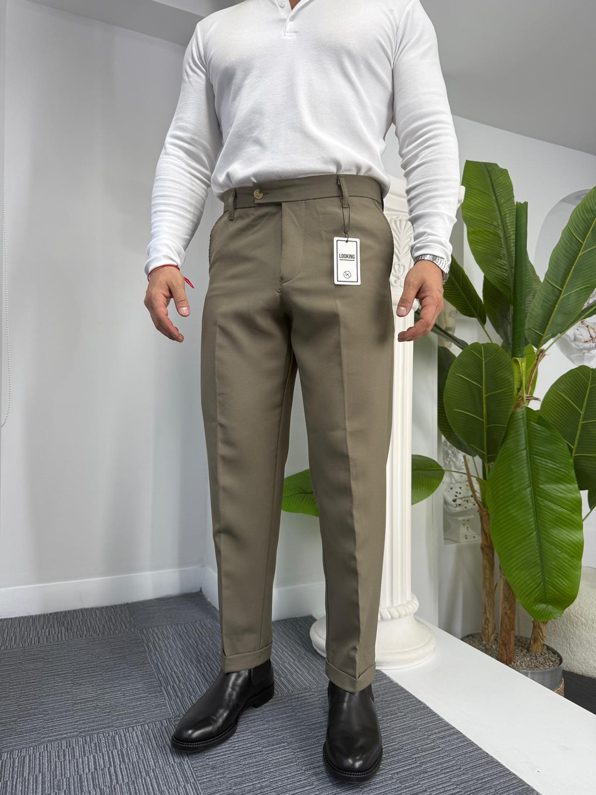 Haki LK Kışlık Duble Paça Pantolon