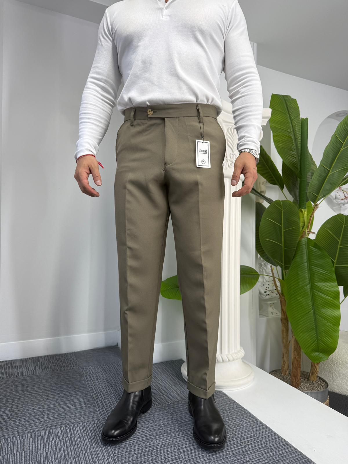 Haki LK Kışlık Duble Paça Pantolon