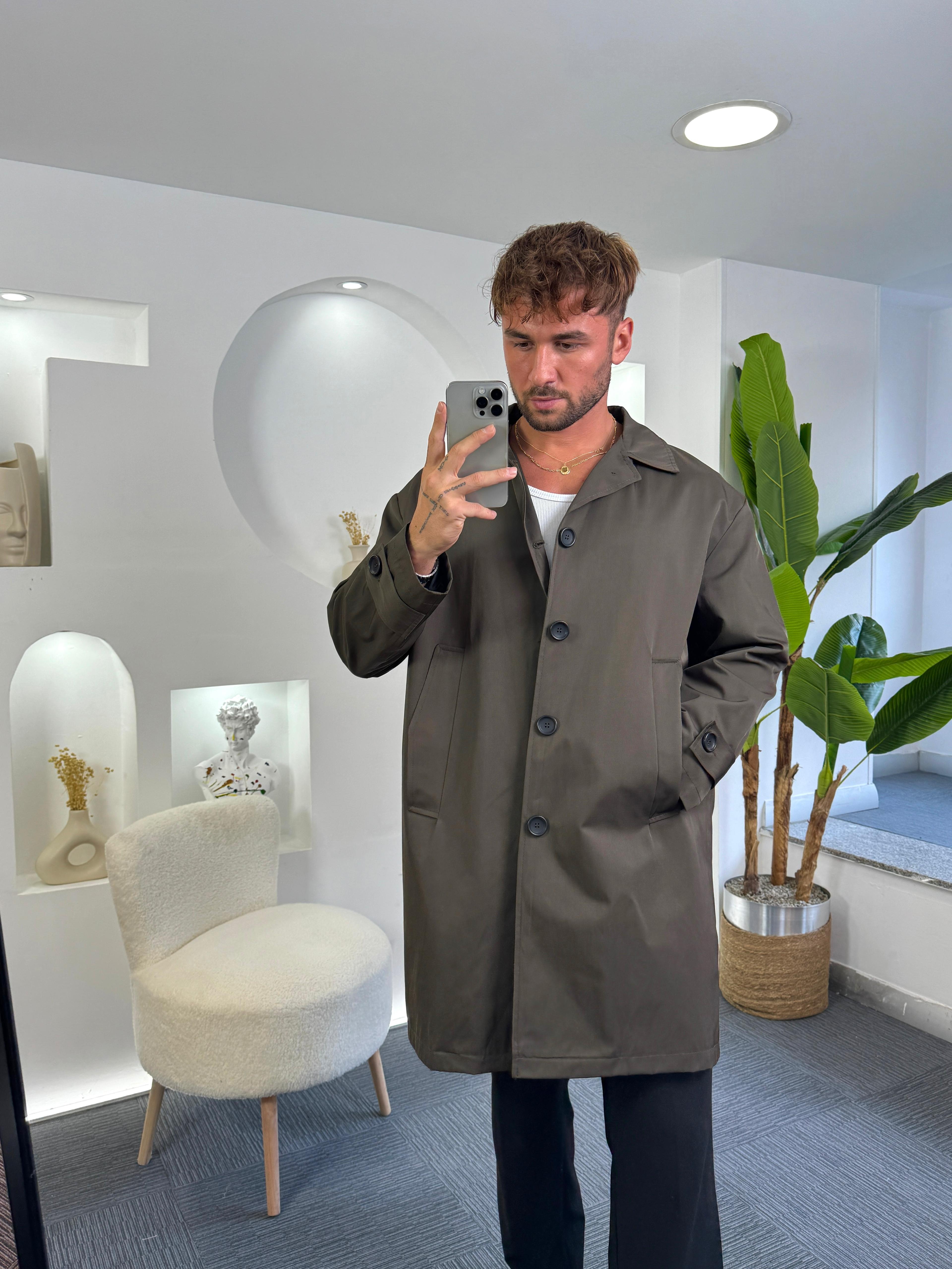 Haki Oversize Giesto Trençkot