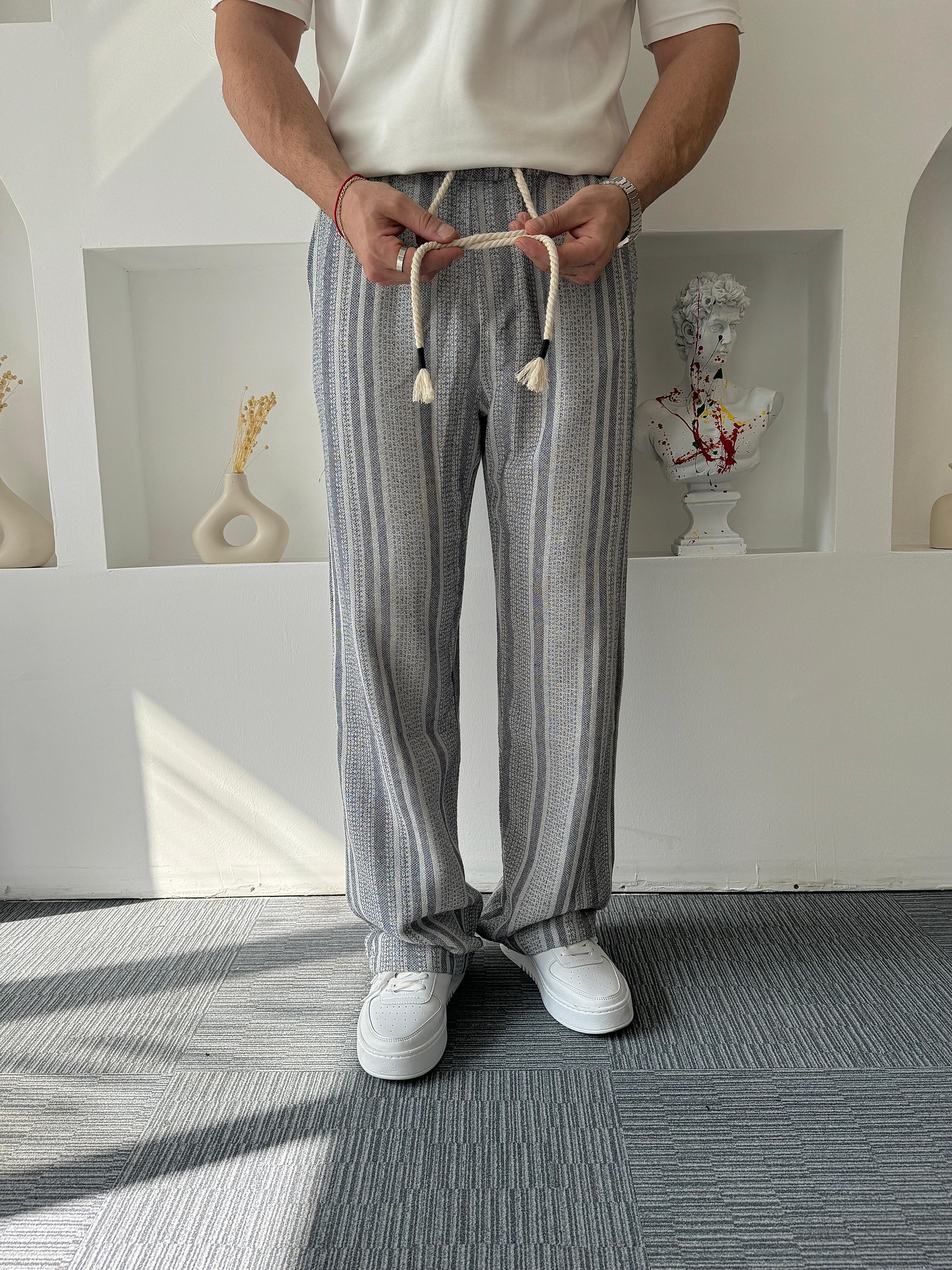 Hasır Bağcıklı Baggy Pantolon