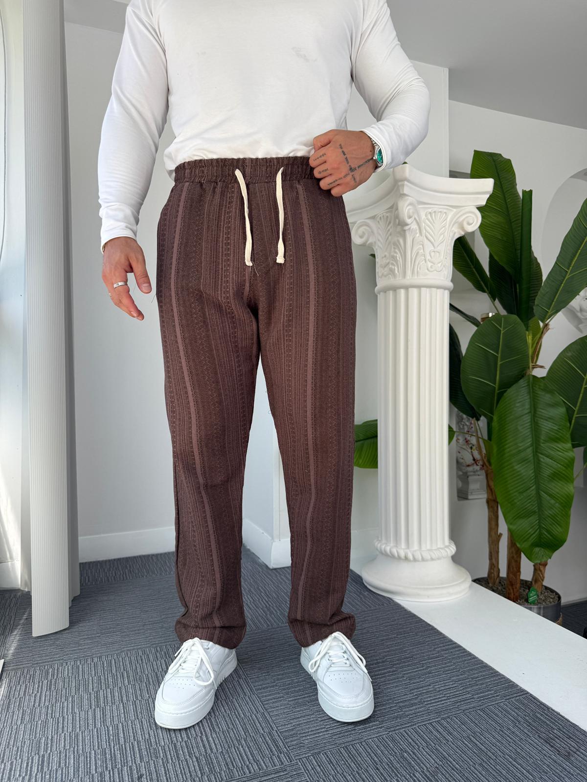 Kahve Desenli Mr Baggy Eşofman