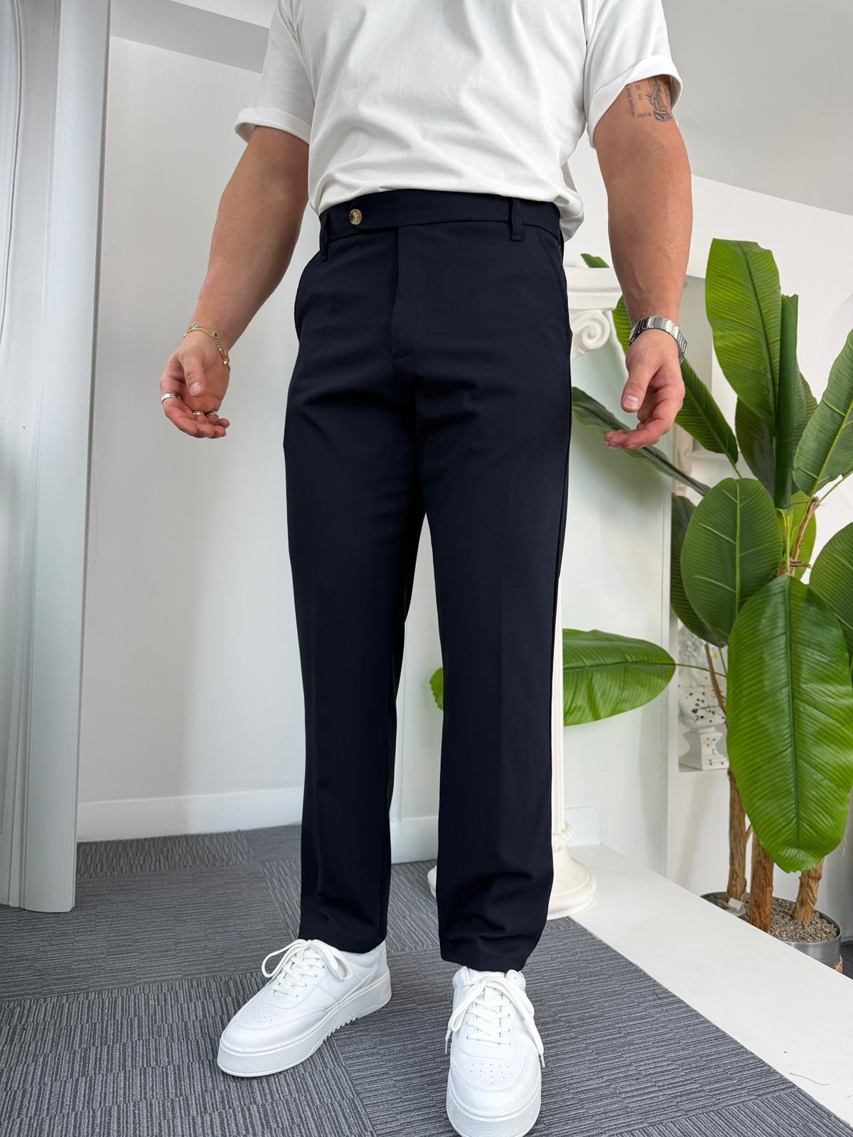 Lacivert Regular Kalıp LK Kumaş Pantolon