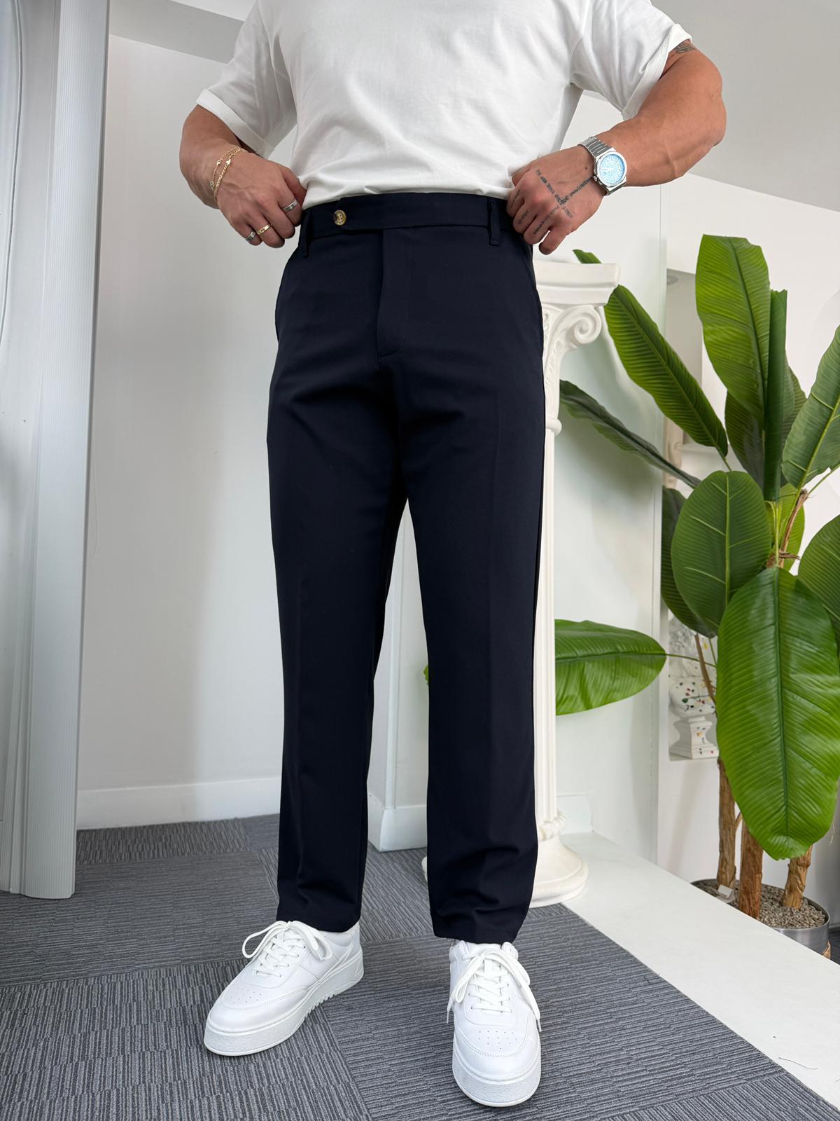 Lacivert Regular Kalıp LK Kumaş Pantolon