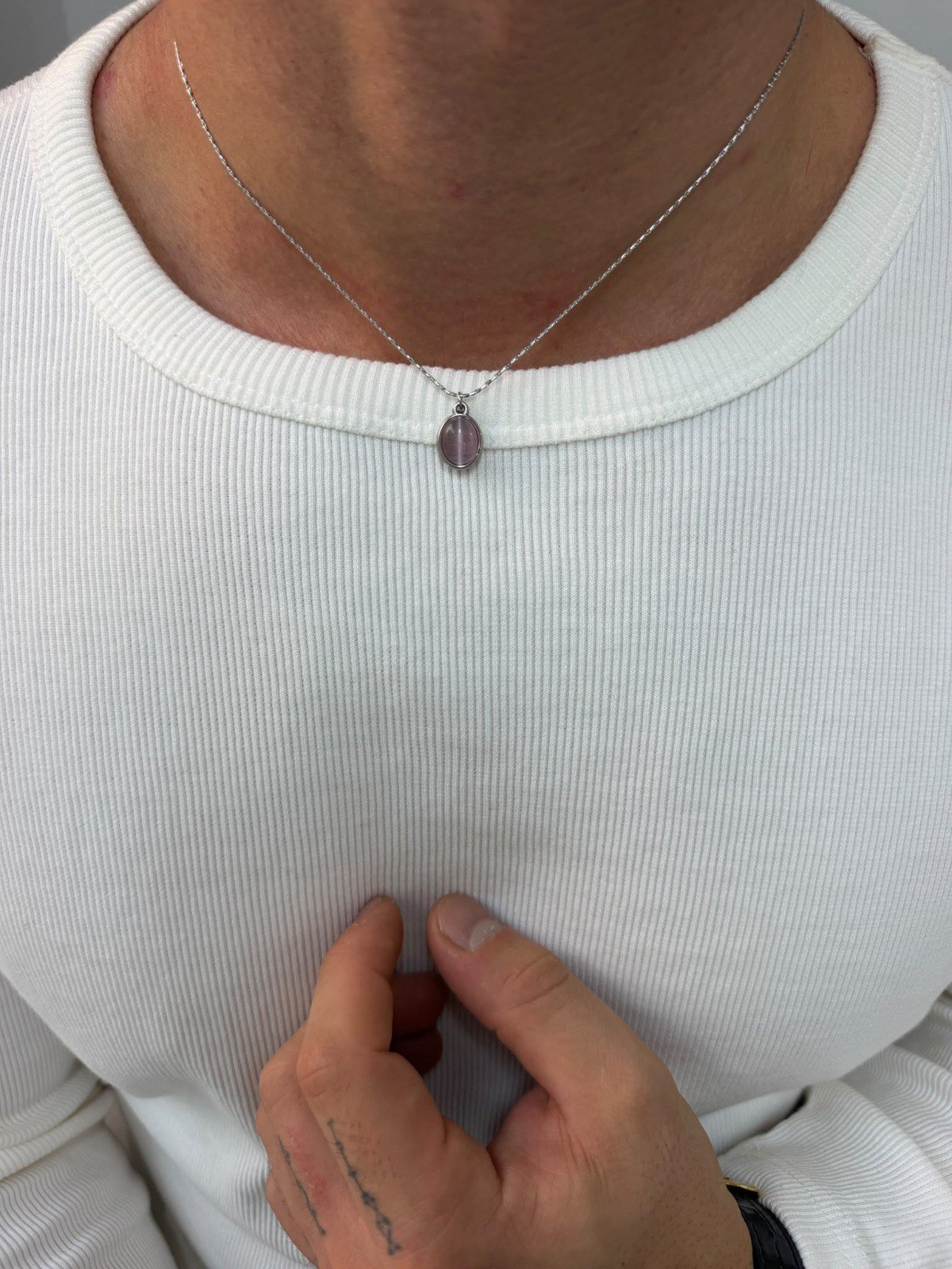 Silver Pink Mila Kolye