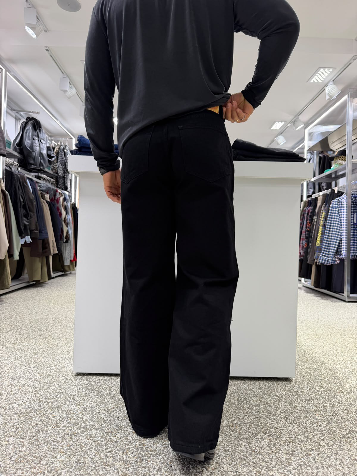 Siyah GG Bootcut Jean
