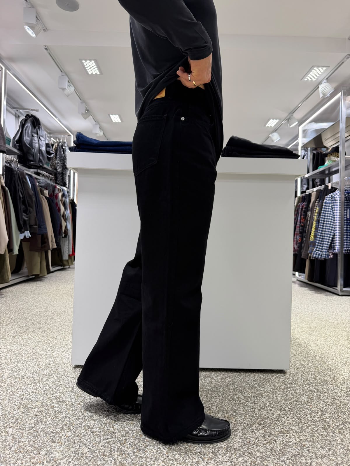 Siyah GG Bootcut Jean