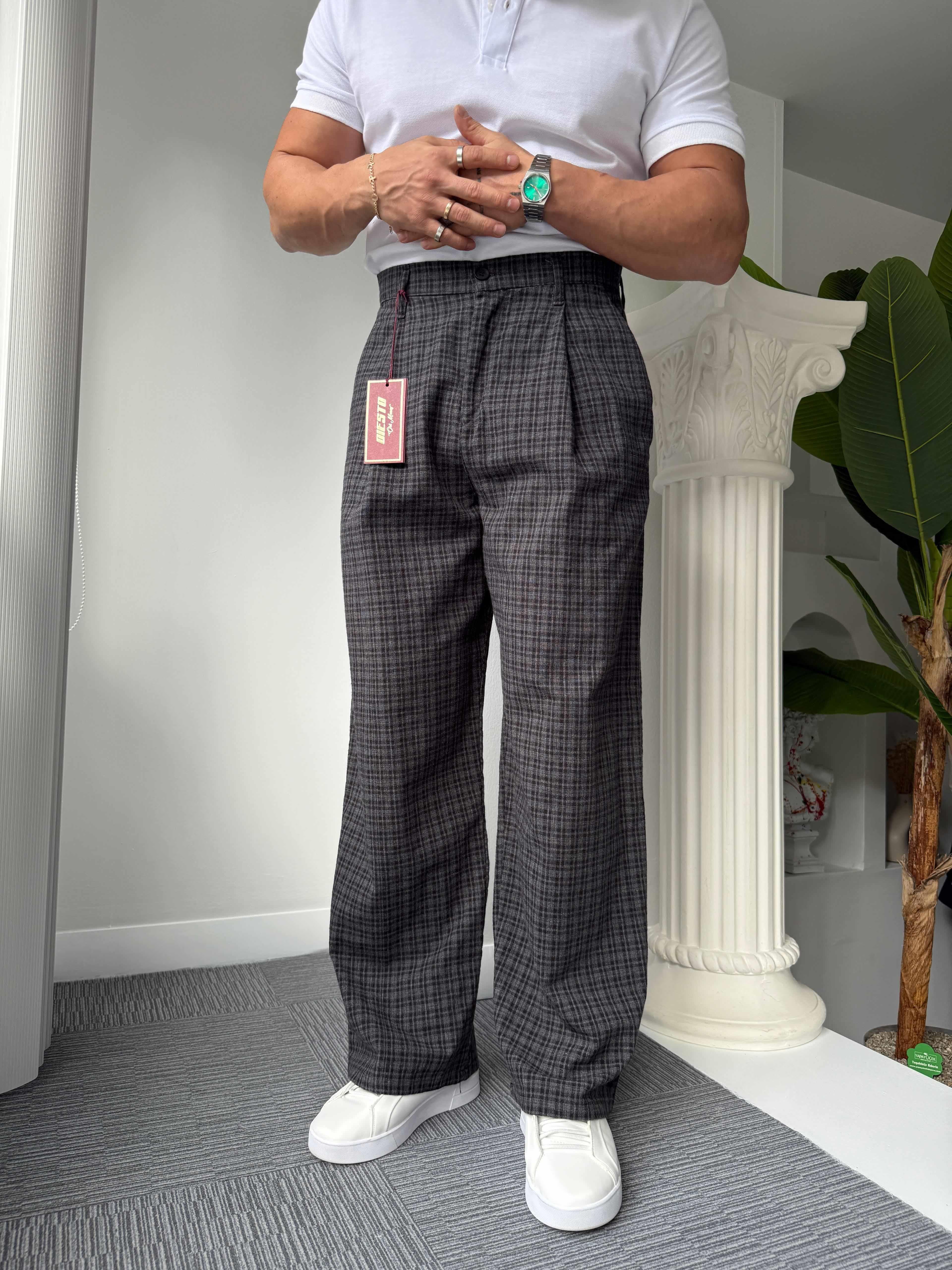 Siyah Lotus GG Baggy Pantolon
