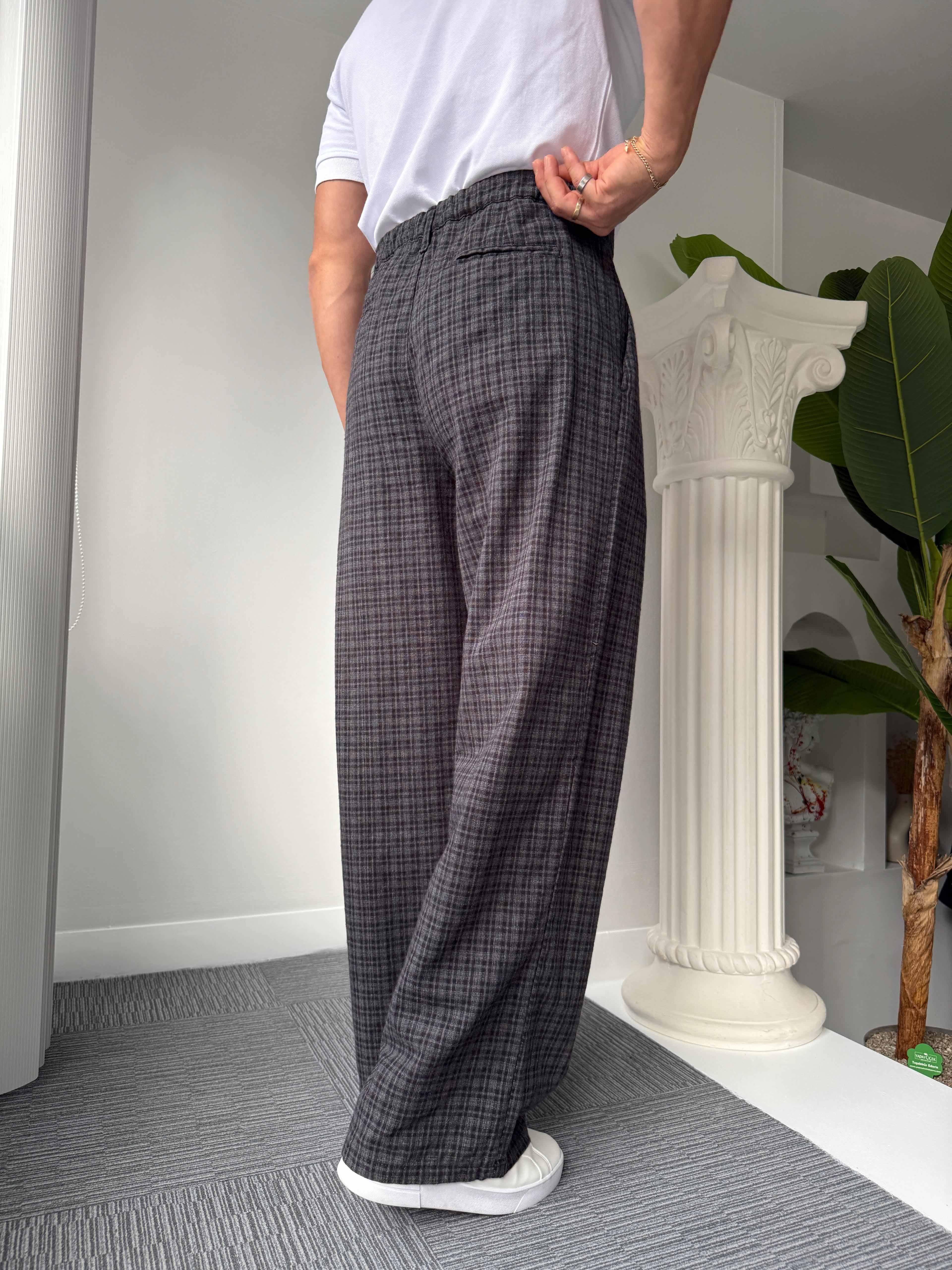 Siyah Lotus GG Baggy Pantolon