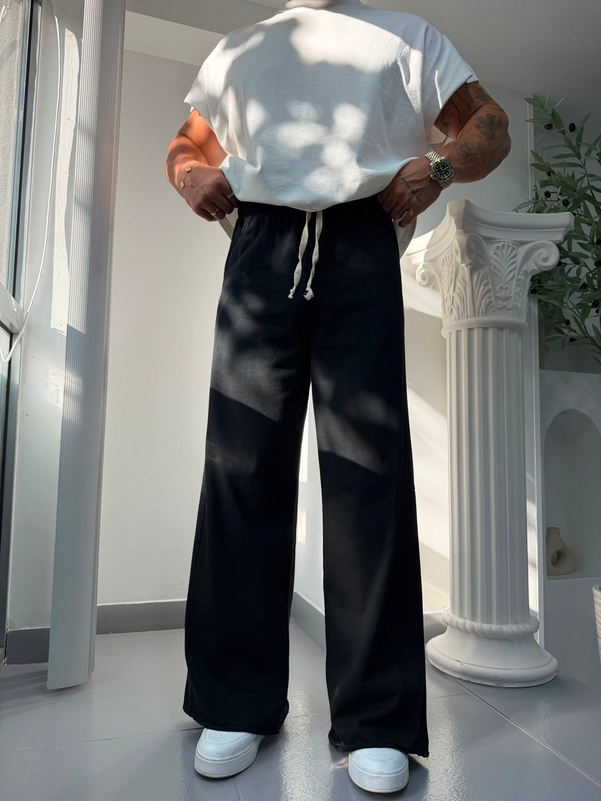 Siyah RL Flow Baggy Eşofman