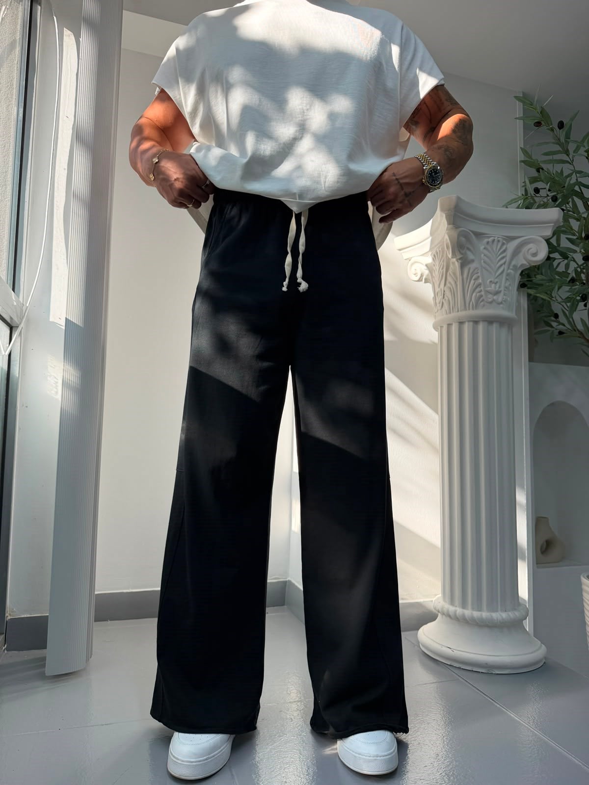 Siyah RL Flow Baggy Eşofman