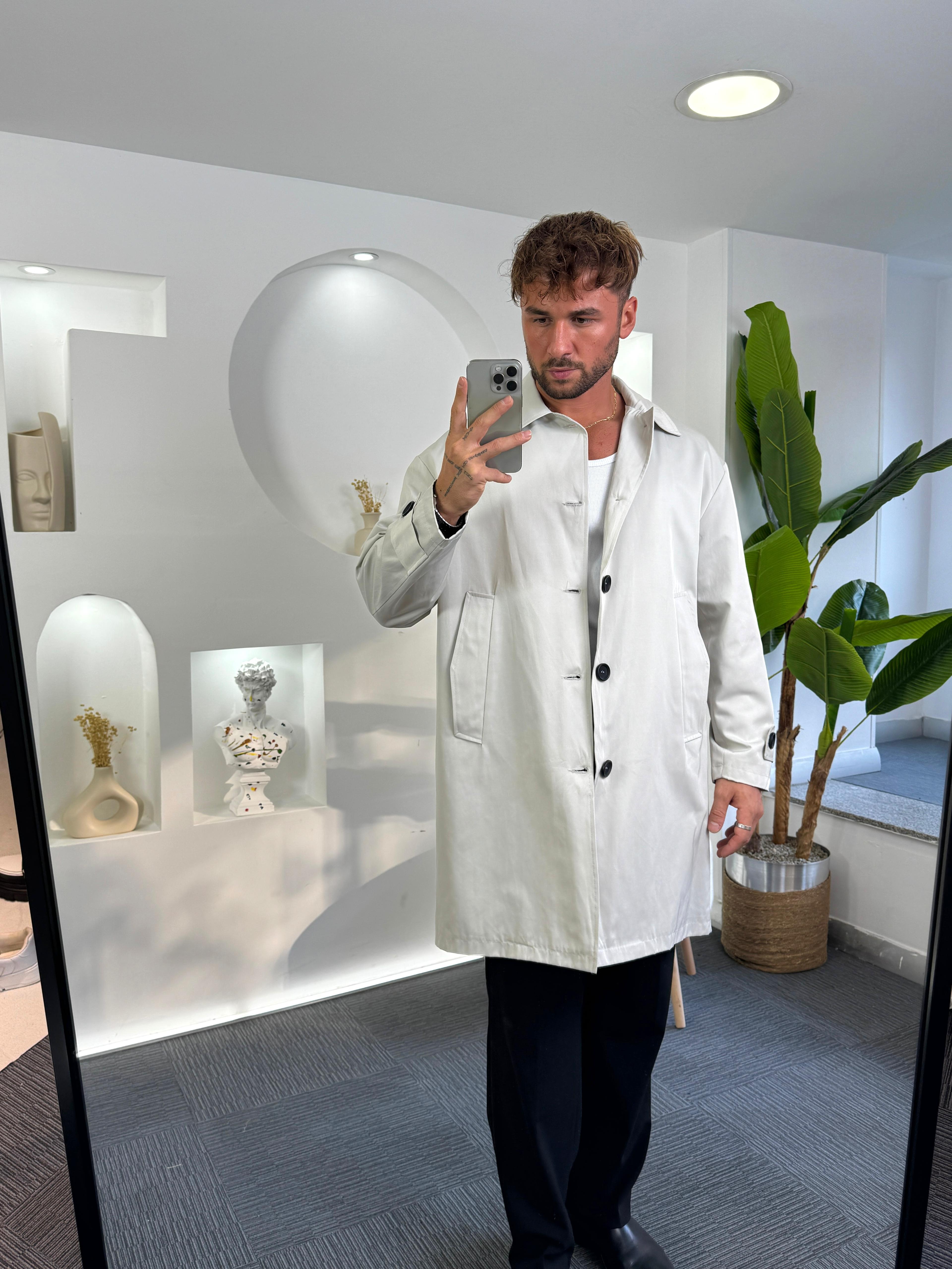 Taş Oversize Giesto Trençkot