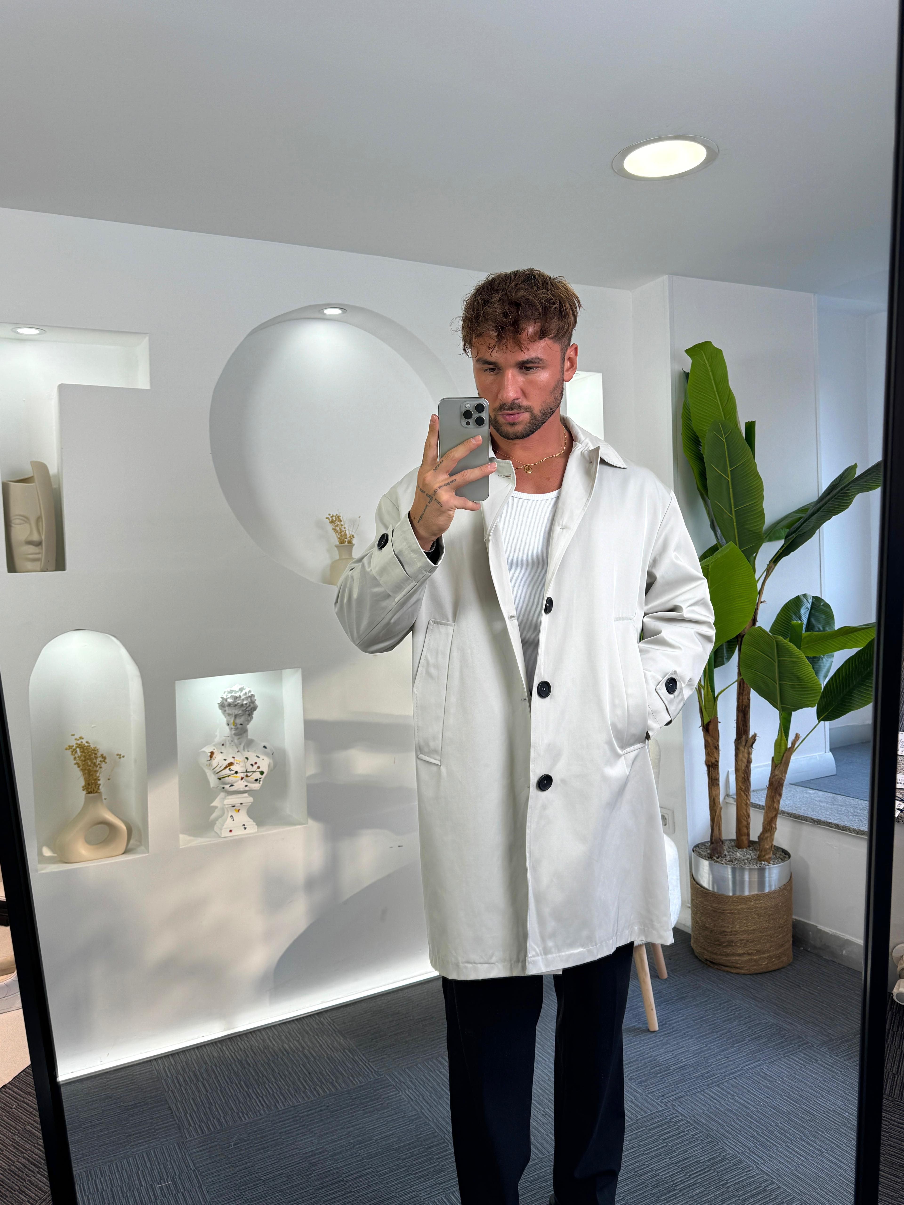 Taş Oversize Giesto Trençkot