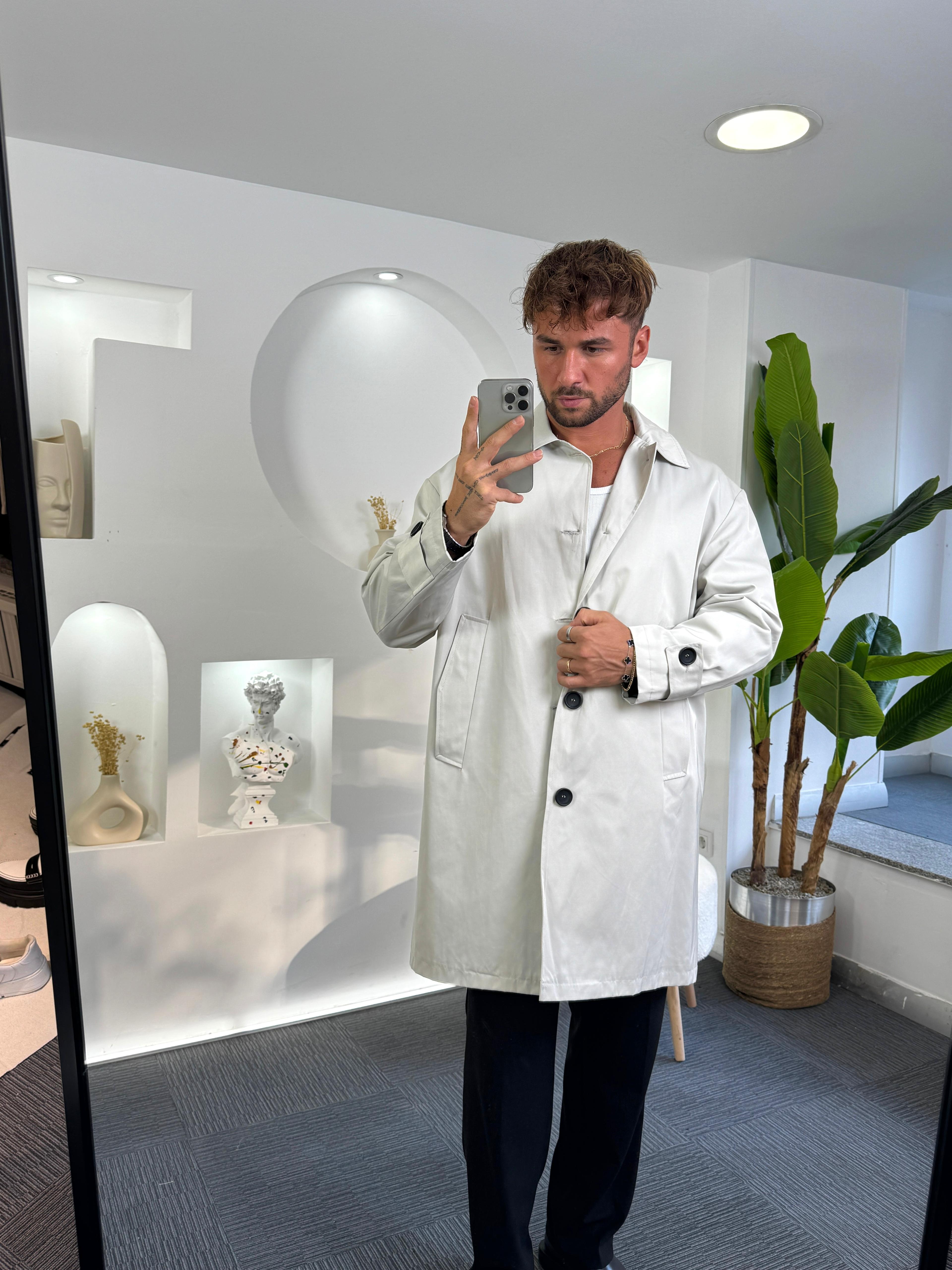 Taş Oversize Giesto Trençkot