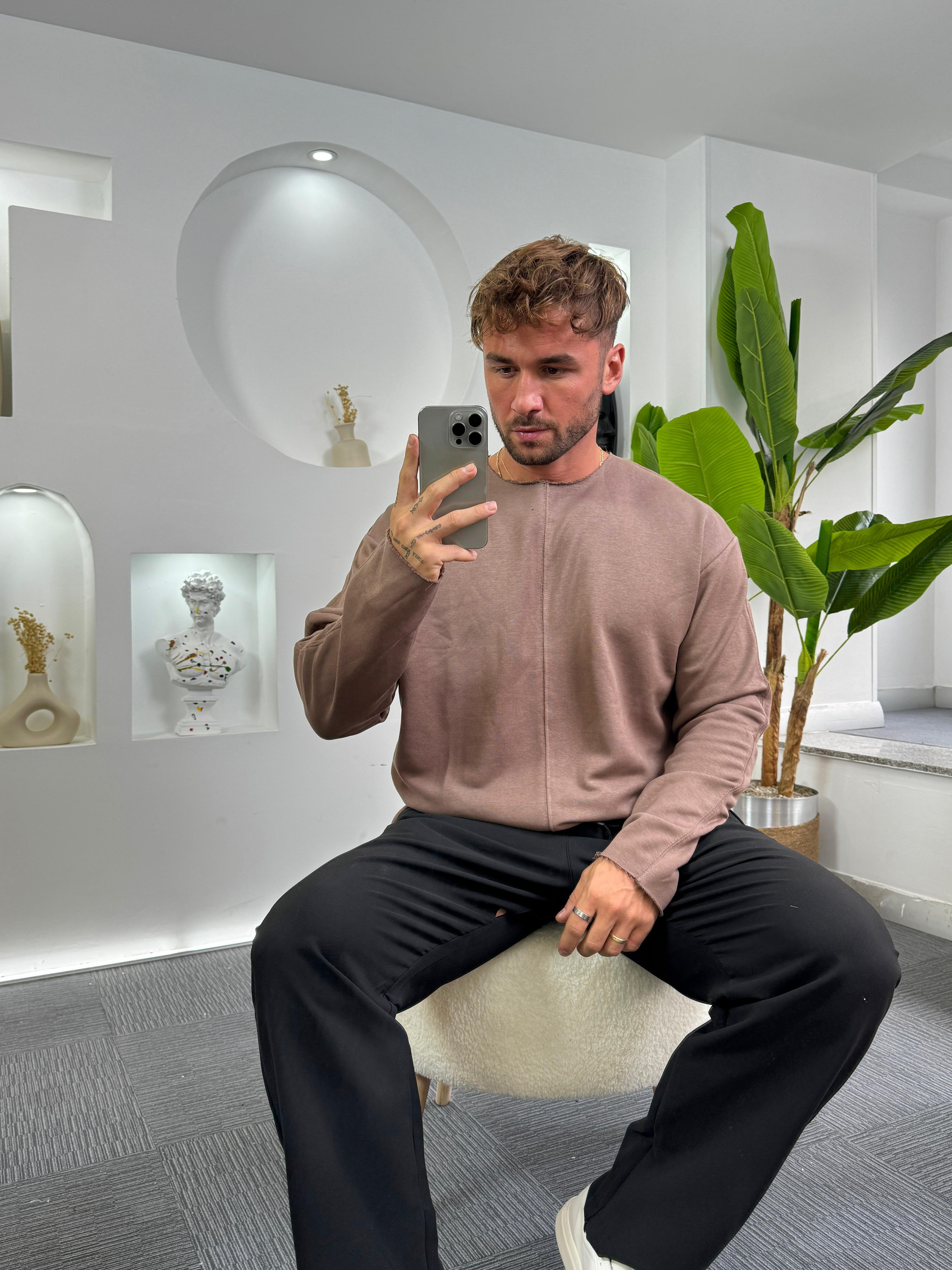 Vizon Ön Cima Detaylı Sweat