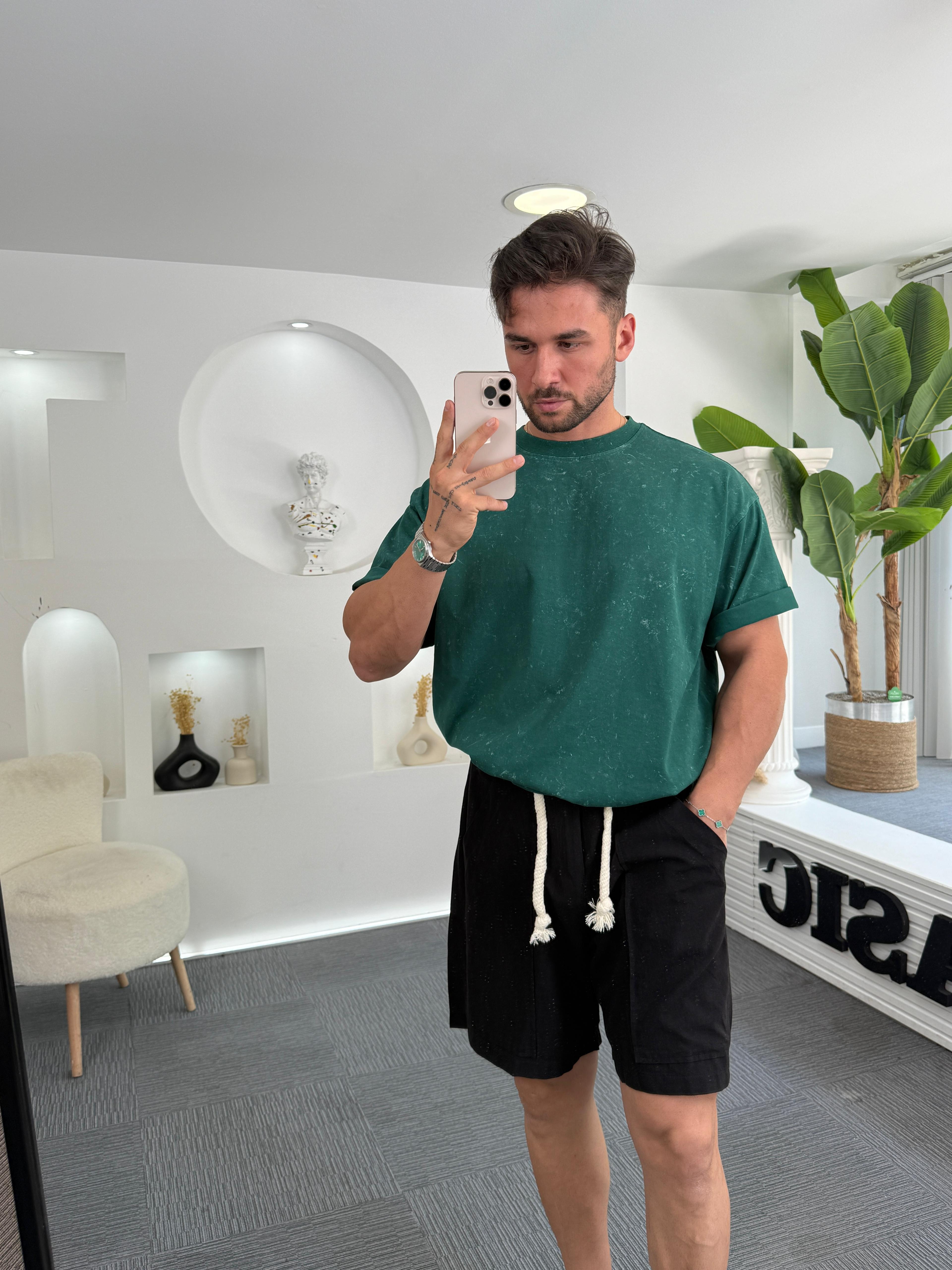 Yeşil Batik RL Oversize Tshirt