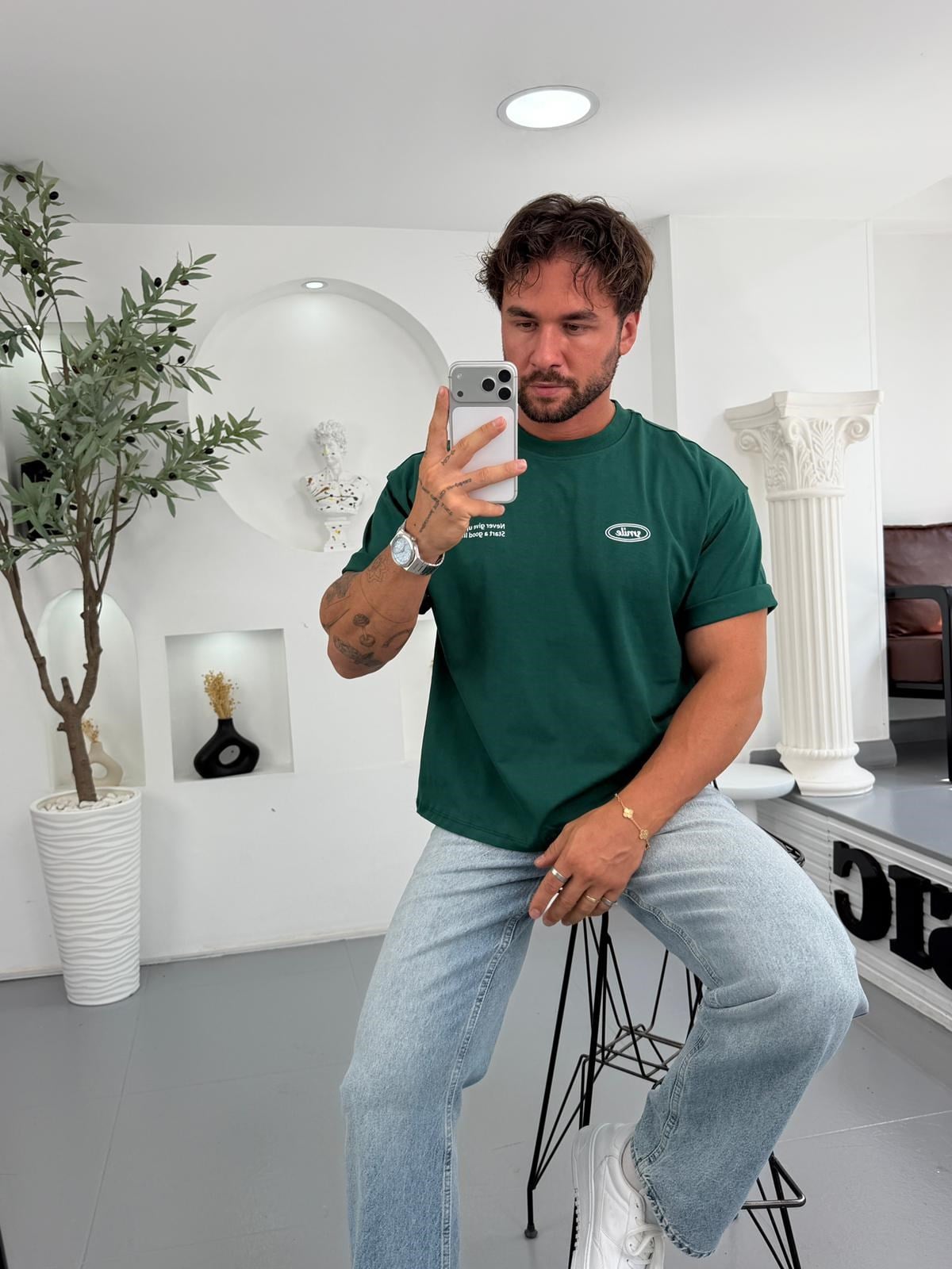 Zümrüt RL Smile Boxy Fit Tshirt