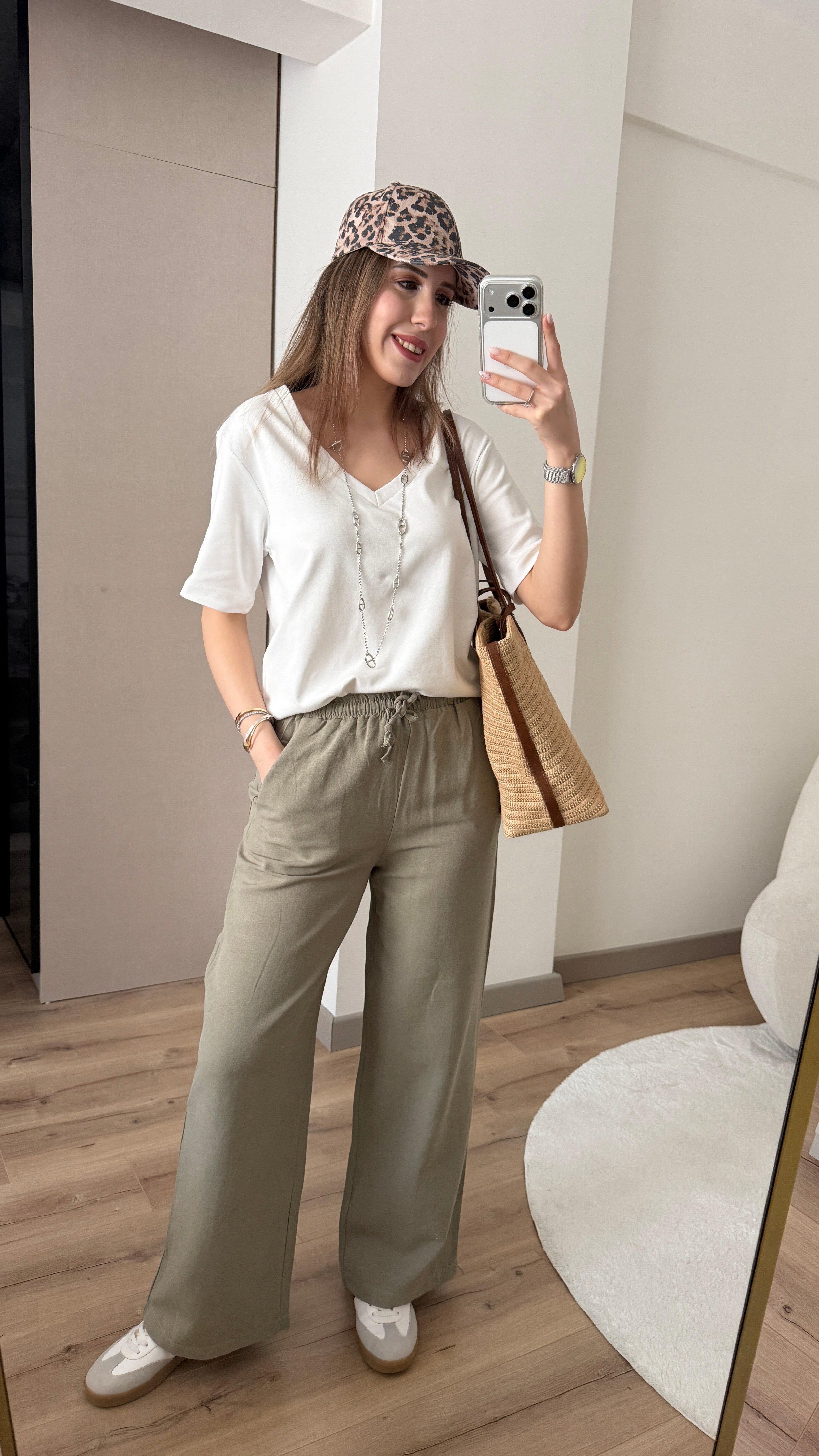 %100 PAMUK HAKİ PANTOLON