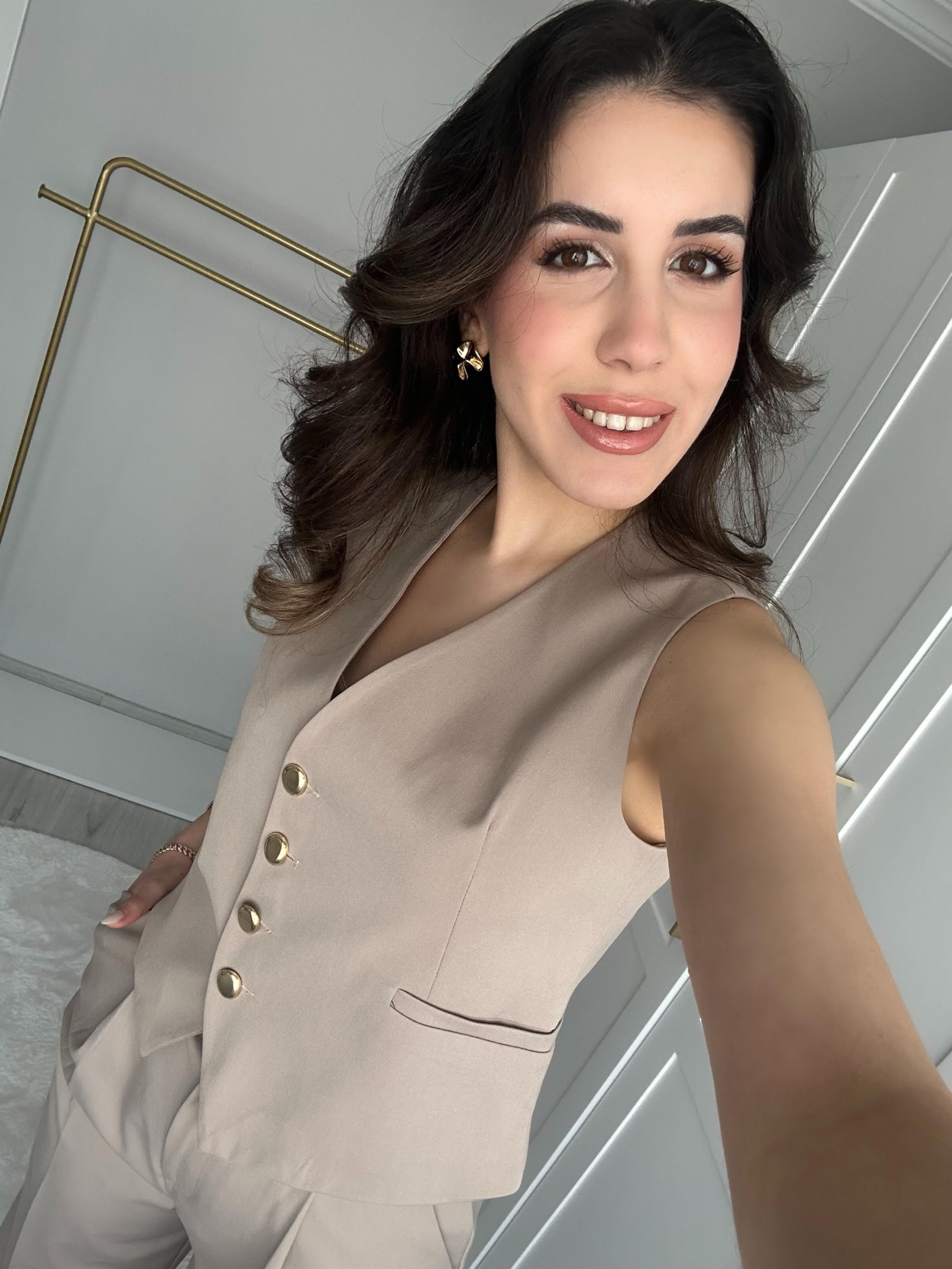 BEJ YELEKLİ PREMİUM TAKIM