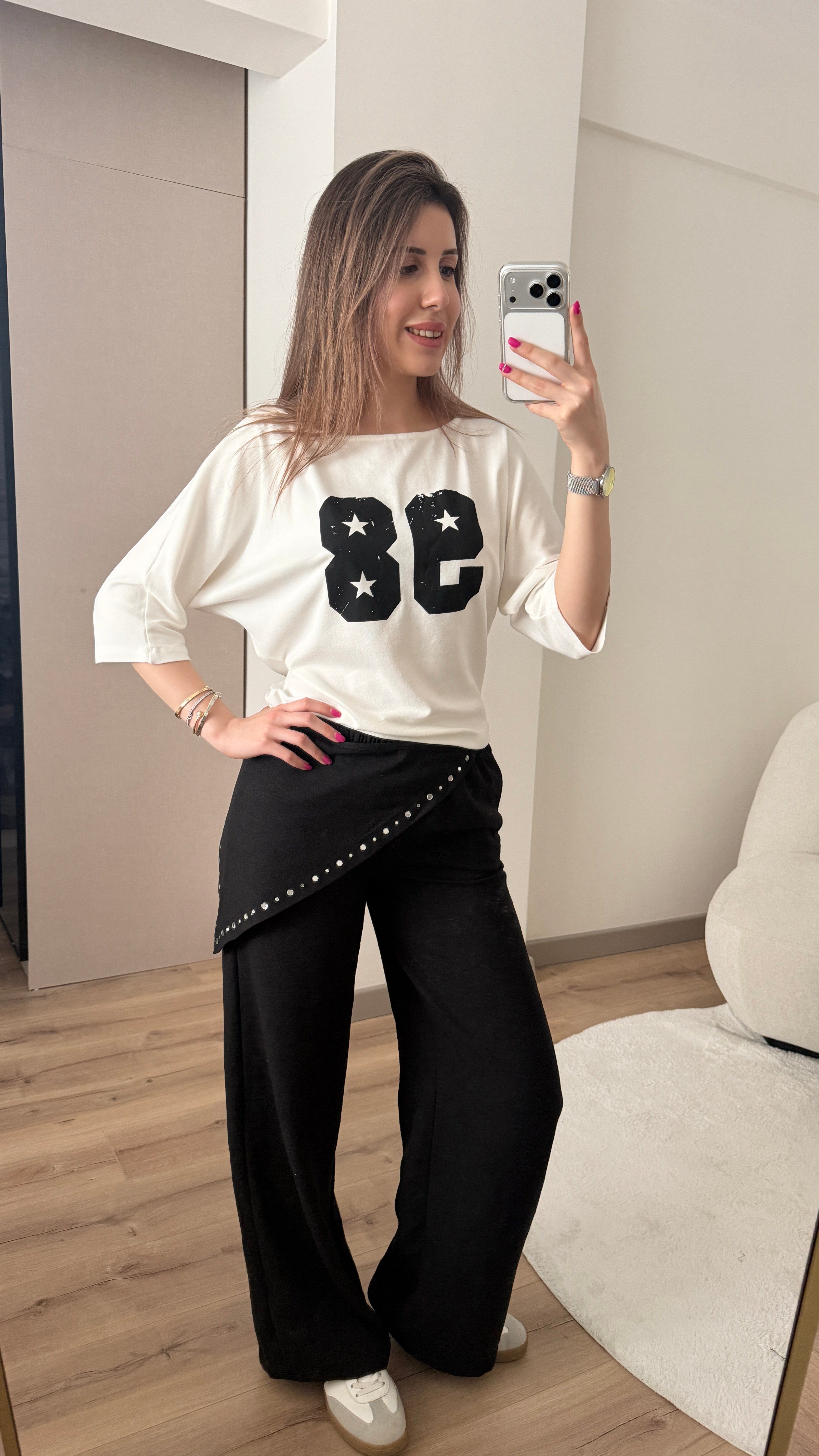 BOL PAÇA SİYAH MANİFEST PANTOLON