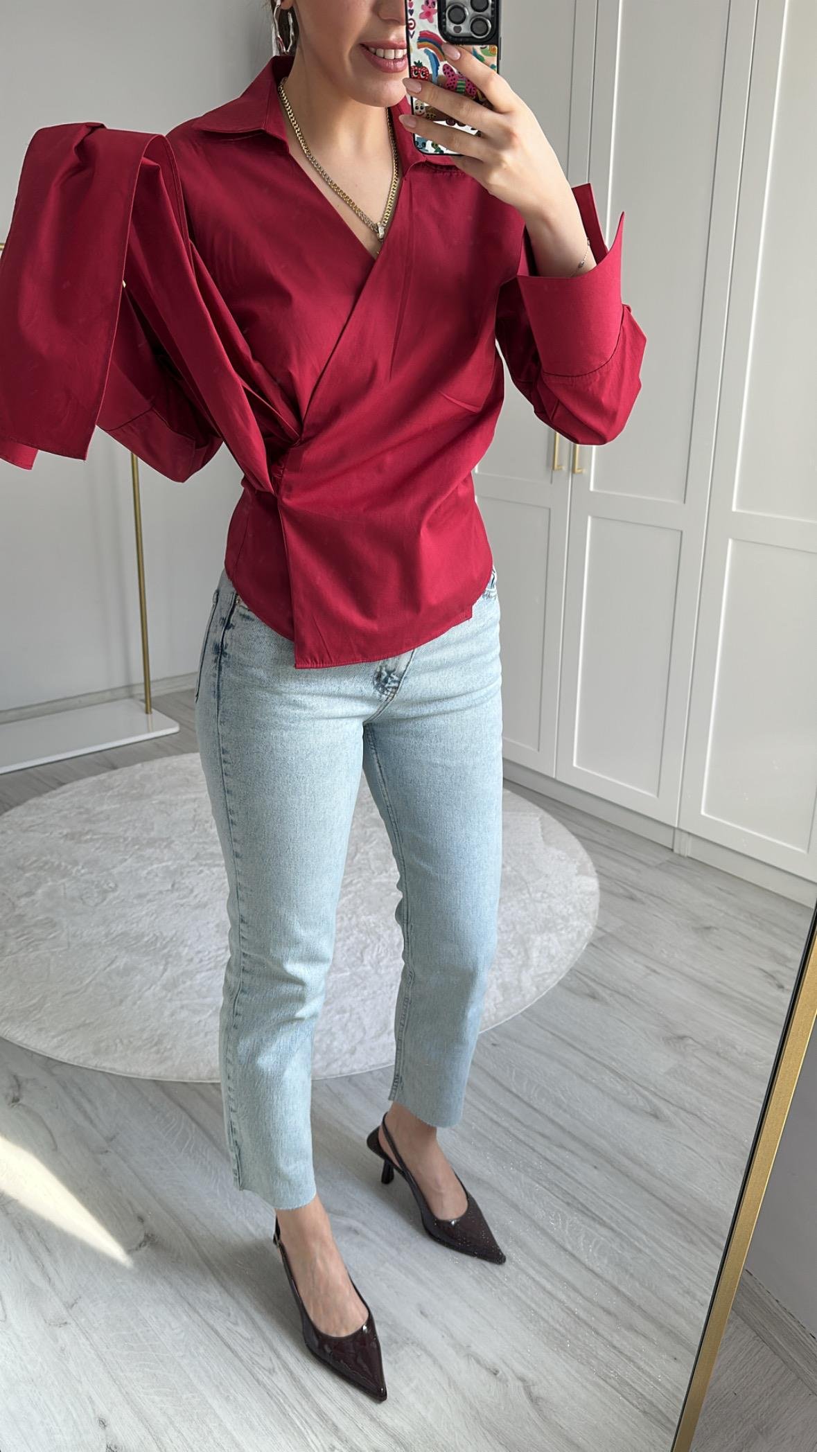 BOY FIT KESİK PAÇA AÇIK MAVİ JEAN