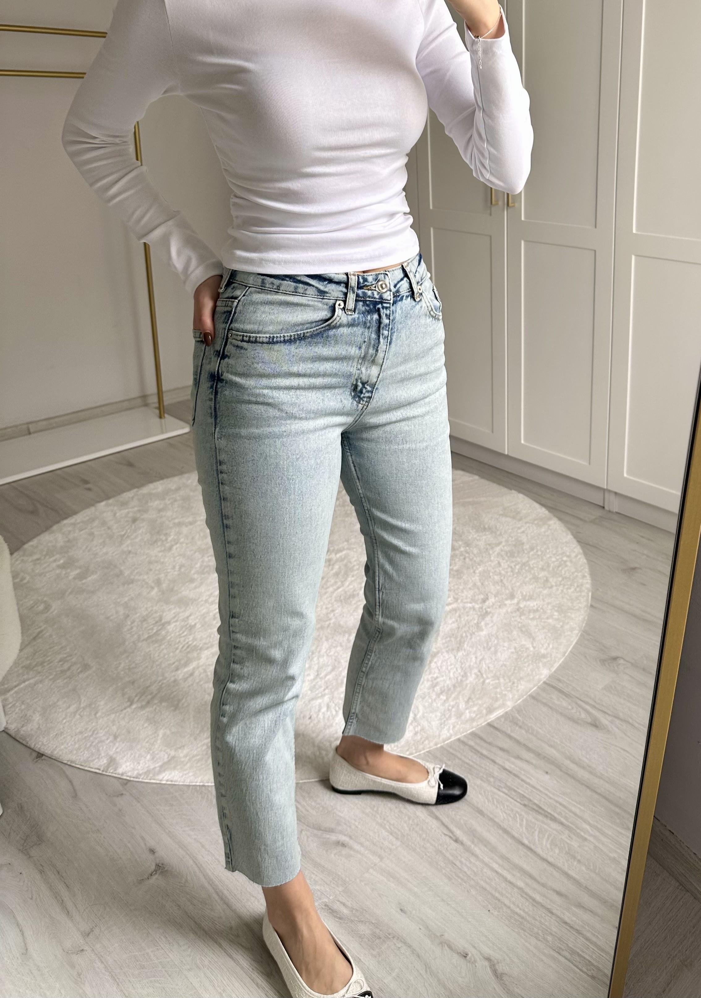 BOY FIT KESİK PAÇA AÇIK MAVİ JEAN