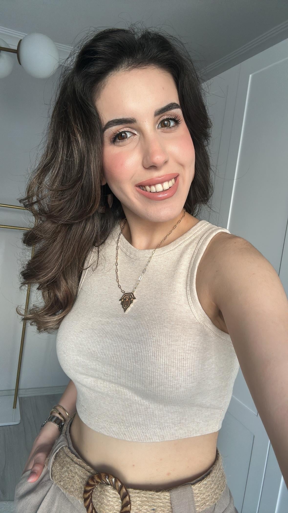 DLV BEJ FİTİLLİ CROP TOP