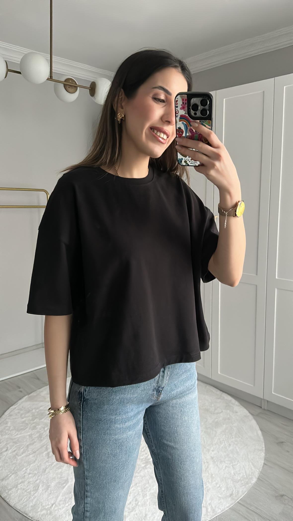 DLV BİSİKLET YAKA PREMİUM SİYAH TİŞÖRT