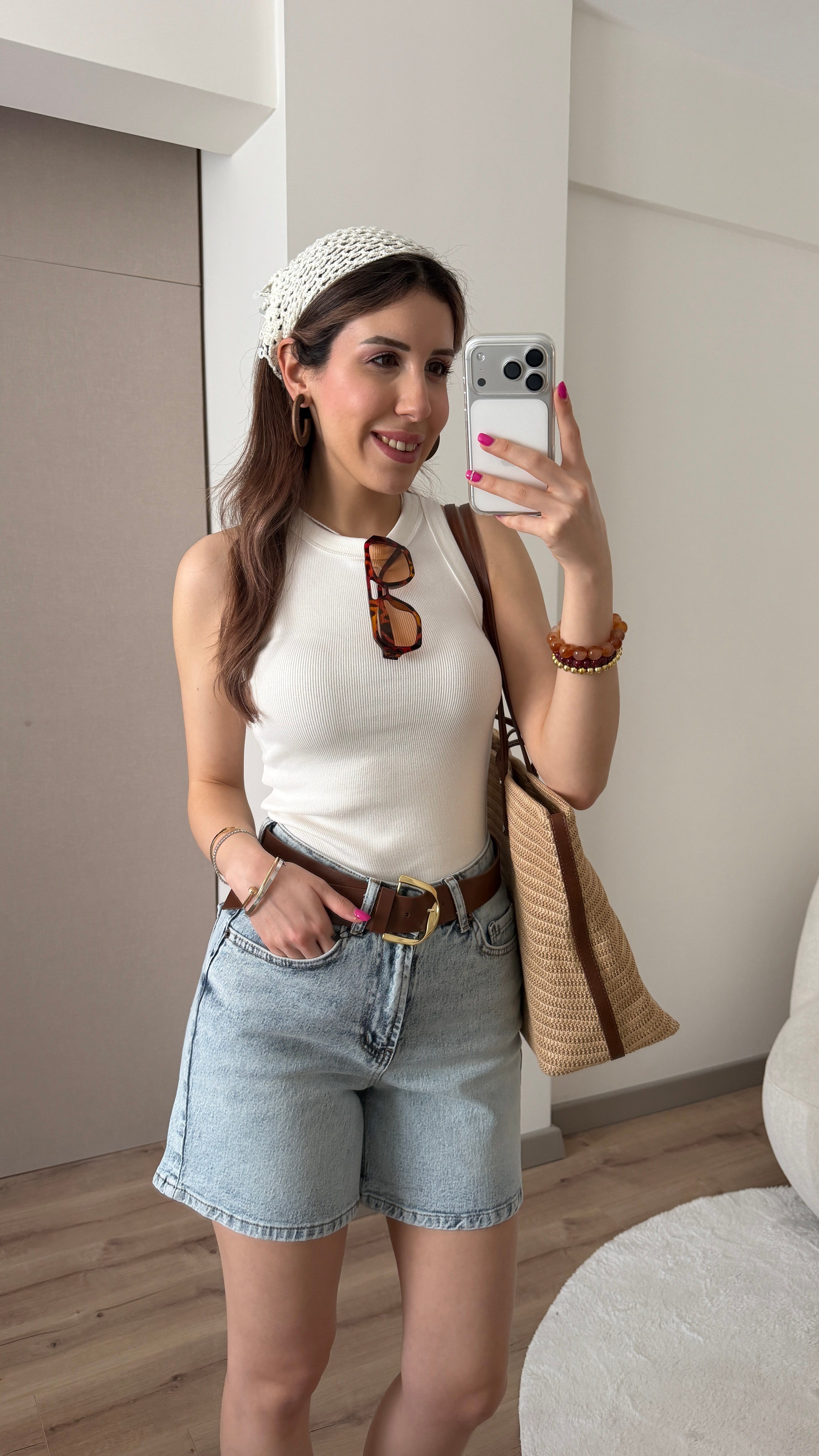 HALTER YAKA FİTİLLİ BEYAZ ATLET