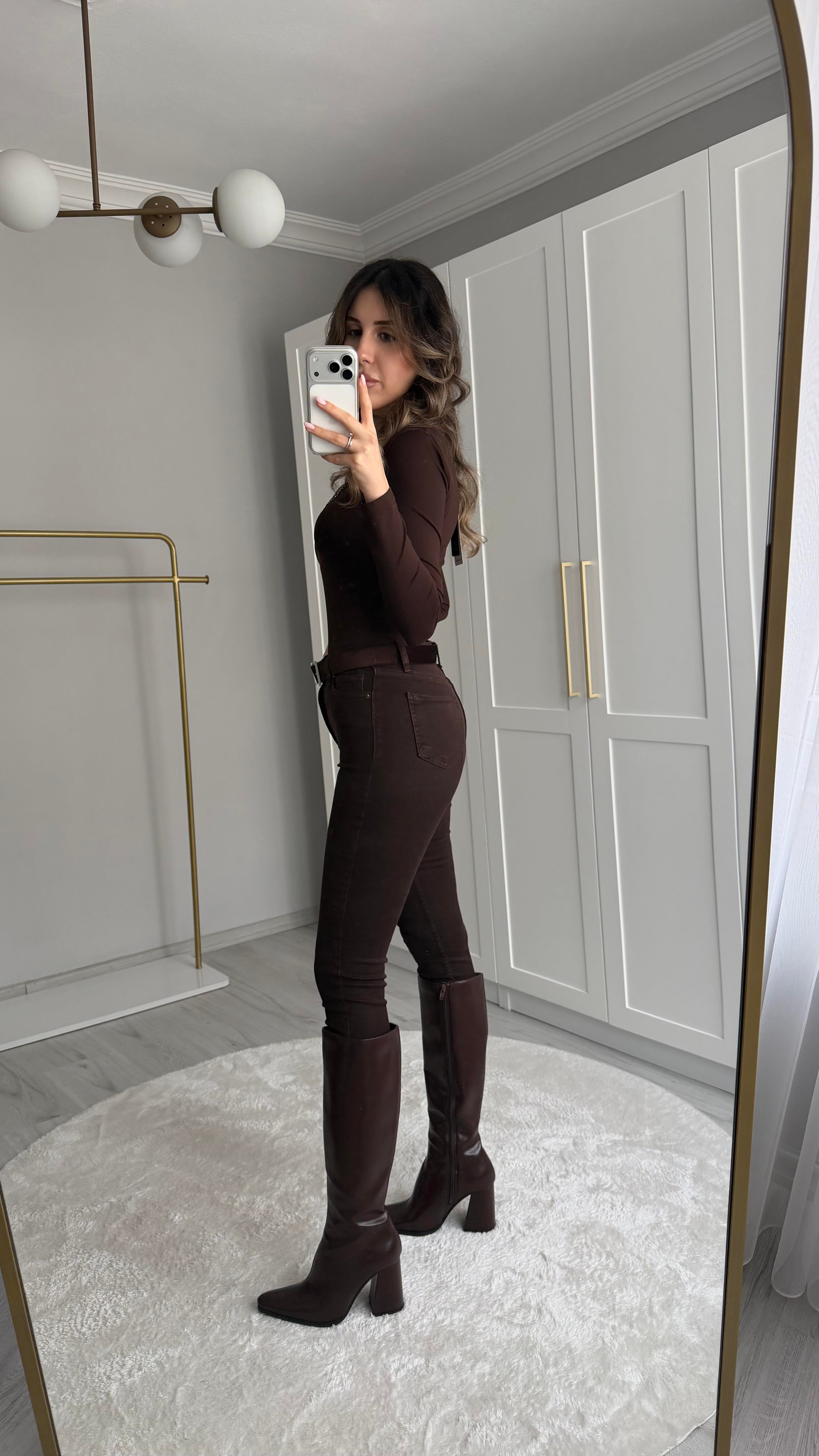KAHVE SKİNNY ALEX JEAN