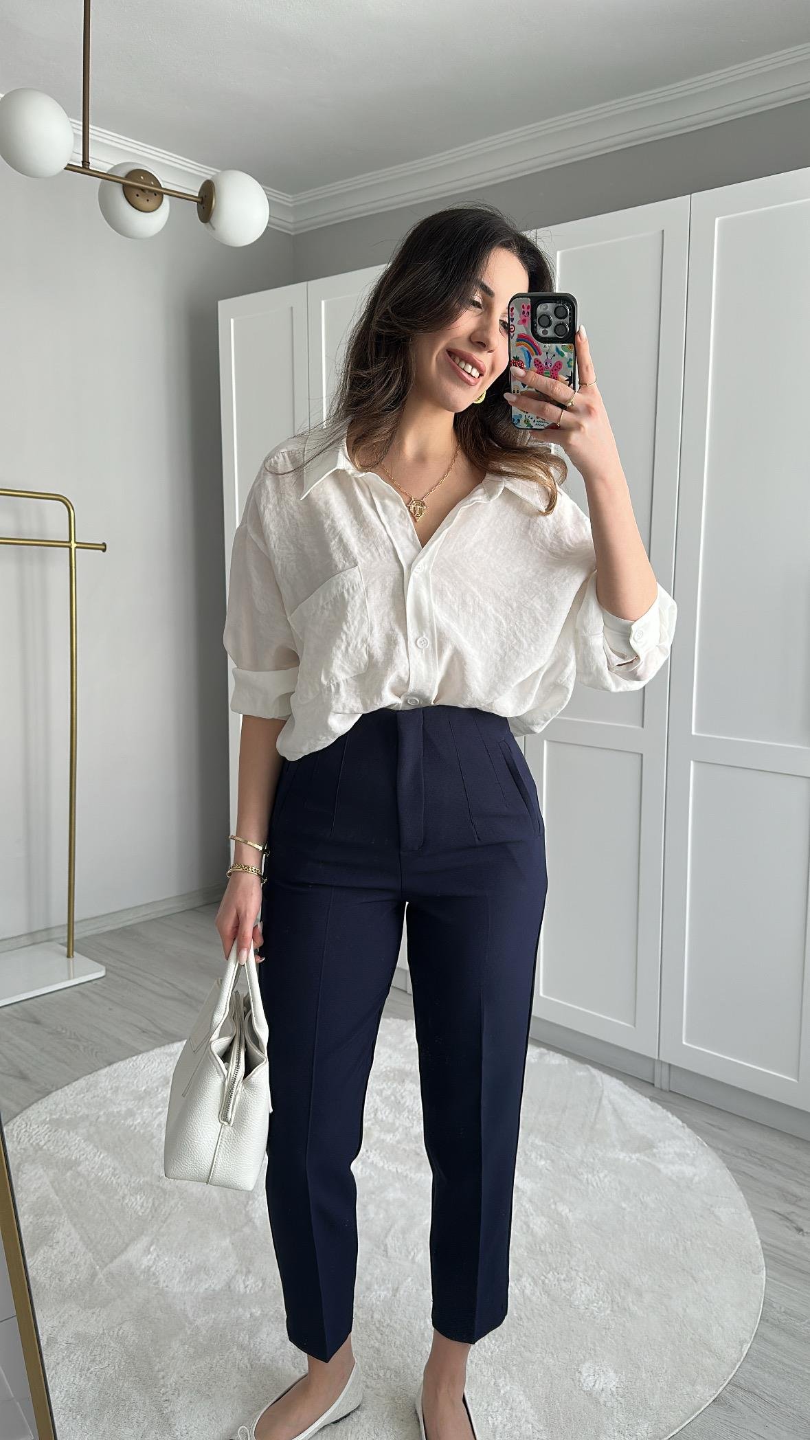 LACİVERT HAVUÇ PANTOLON