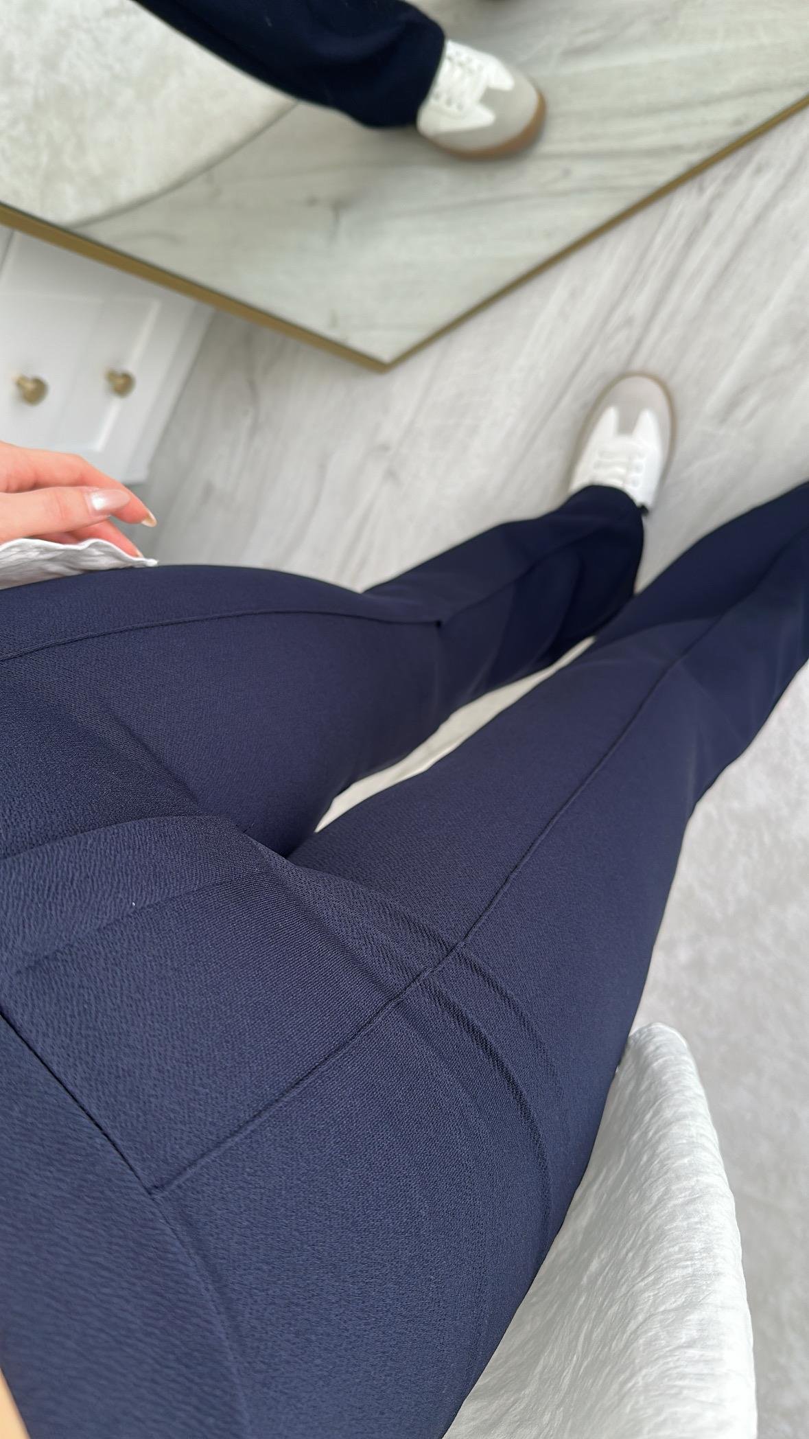 LİKRALI LACİVERT PANTOLON