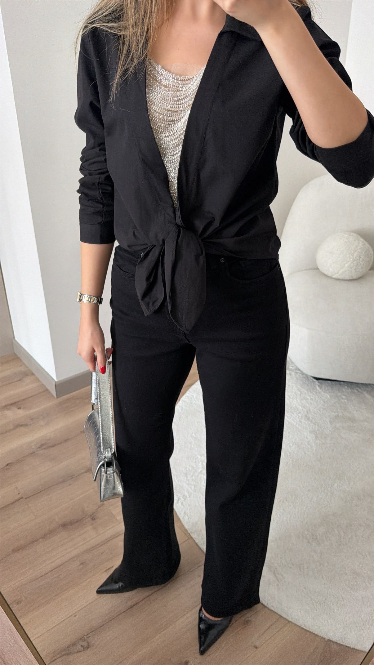 LİKRALI SİYAH JEAN KAPAK