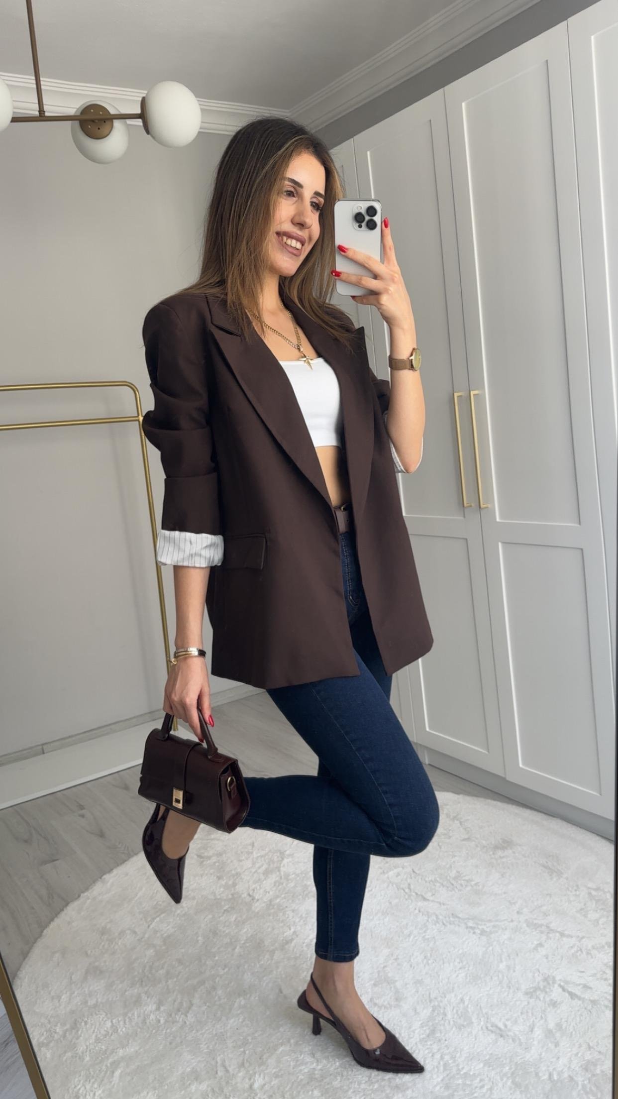 PREMİUM ACI KAHVE BLAZER CEKET