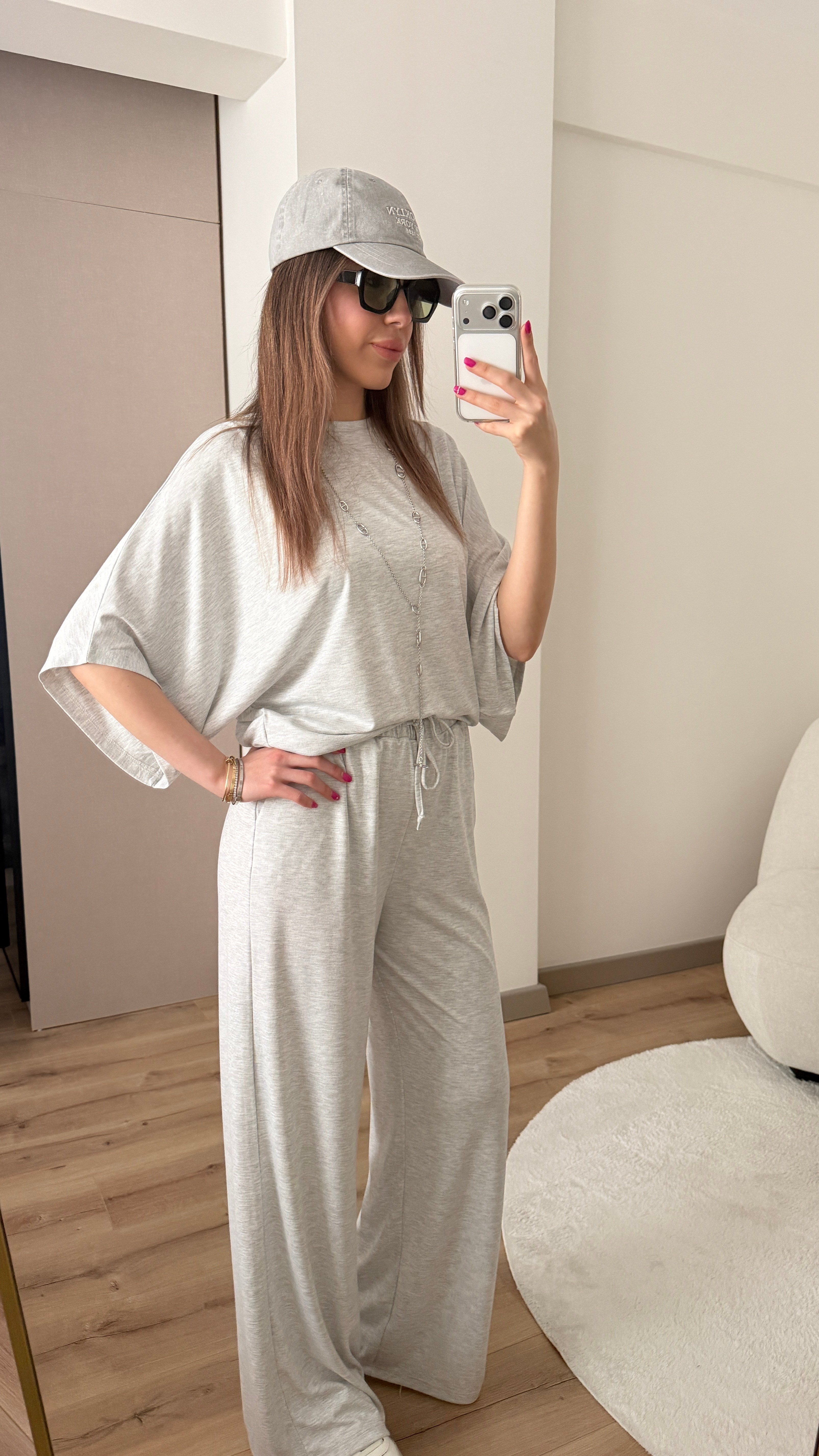 PREMİUM DÖKÜMLÜ GRİ TAKIM