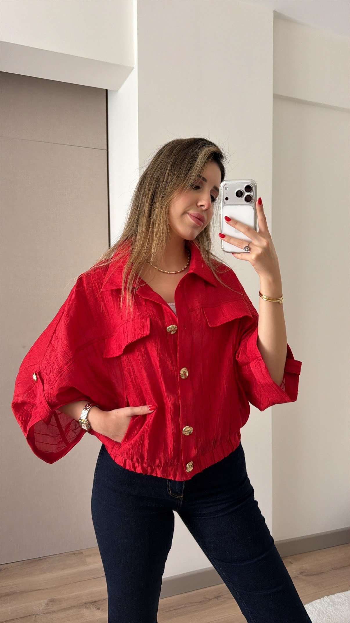 PREMİUM KIRMIZI CEKET