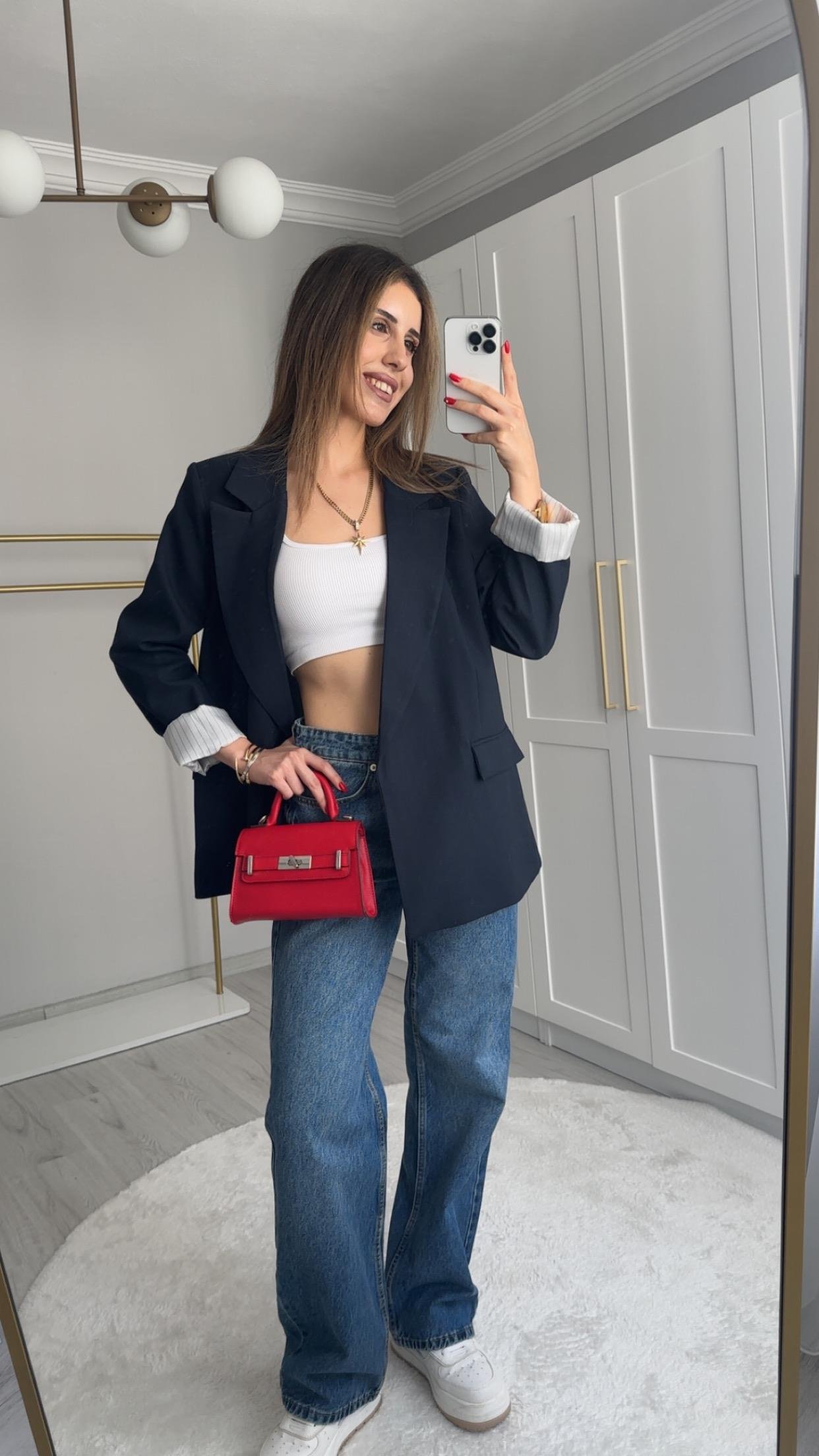PREMİUM LACİVERT BLAZER CEKET