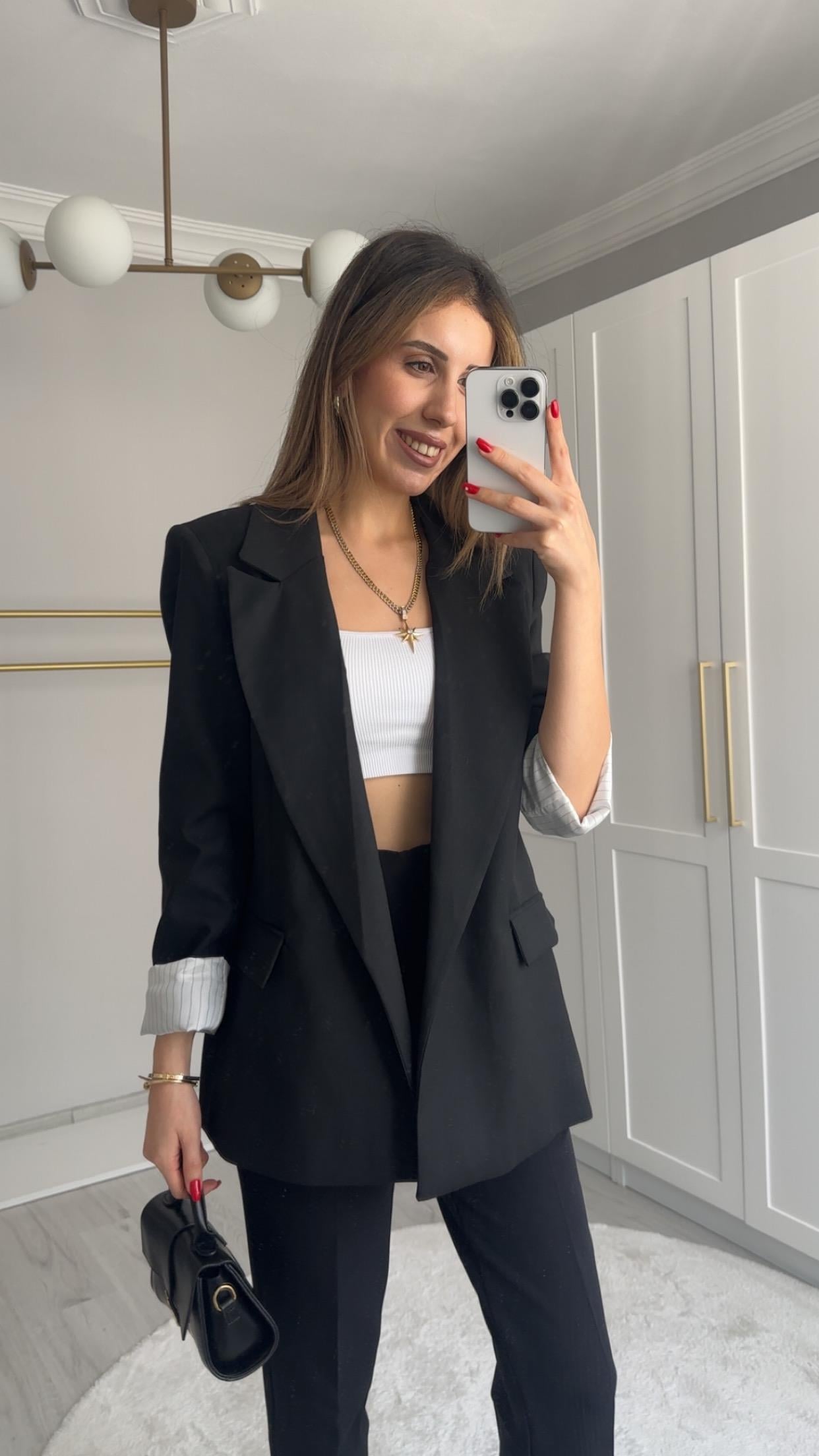 PREMİUM SİYAH BLAZER CEKET