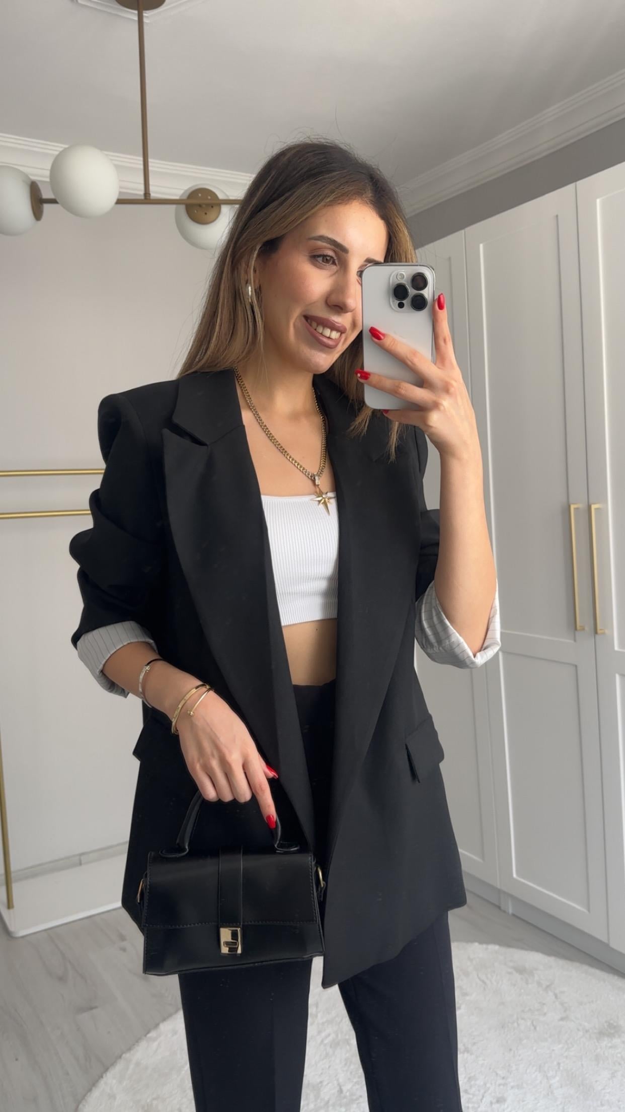 PREMİUM SİYAH BLAZER CEKET