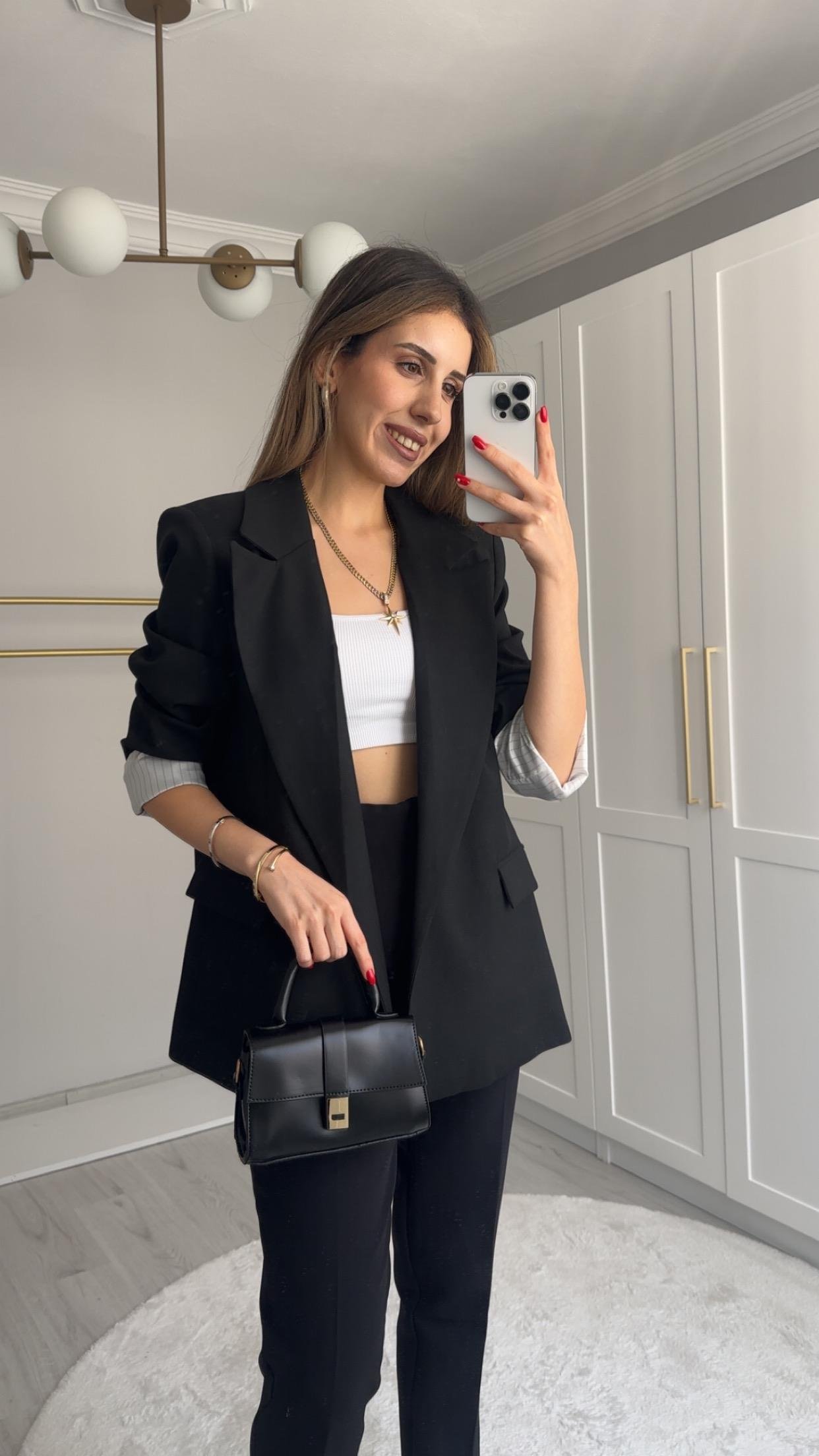 PREMİUM SİYAH BLAZER CEKET