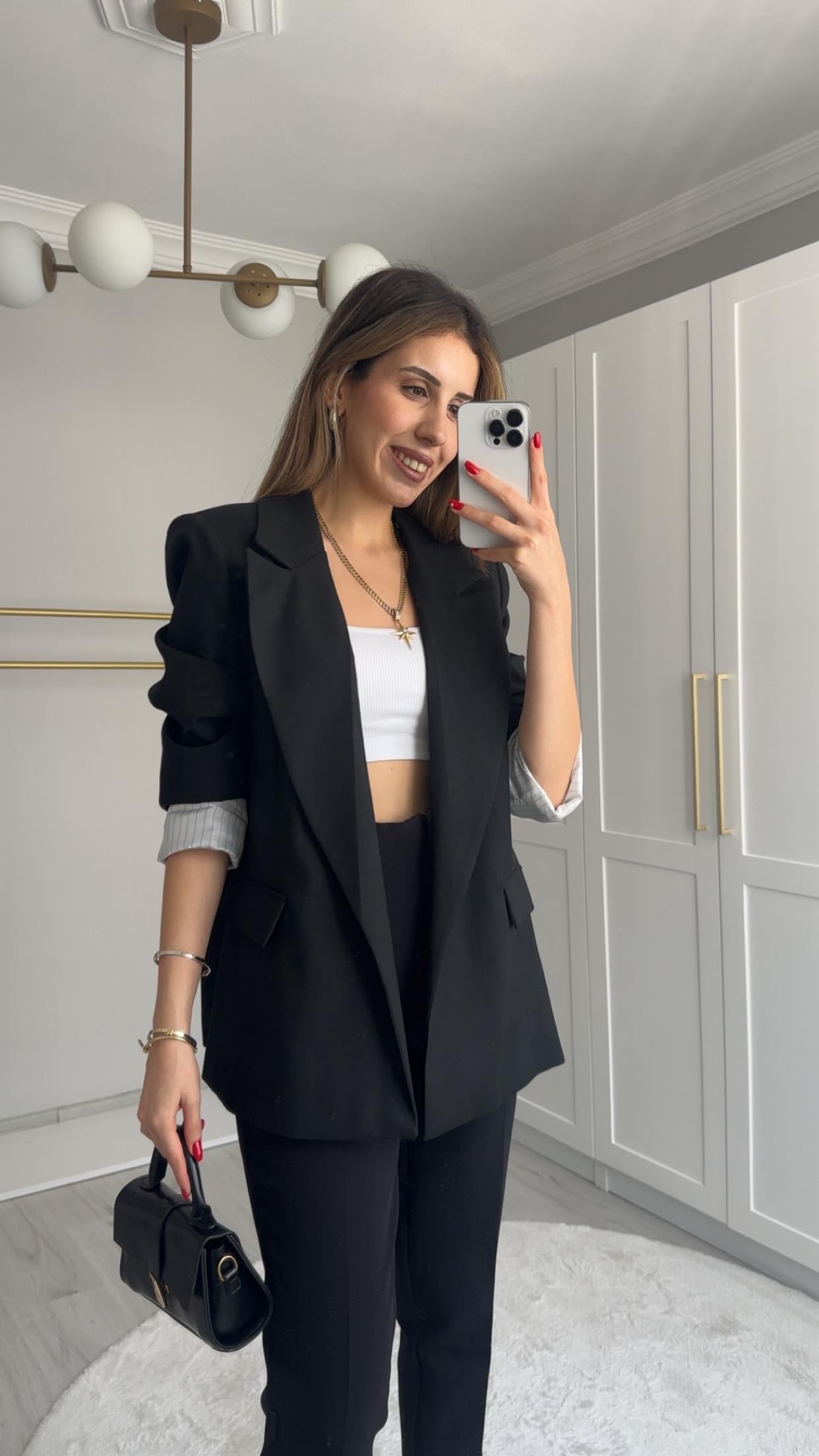 PREMİUM SİYAH BLAZER CEKET