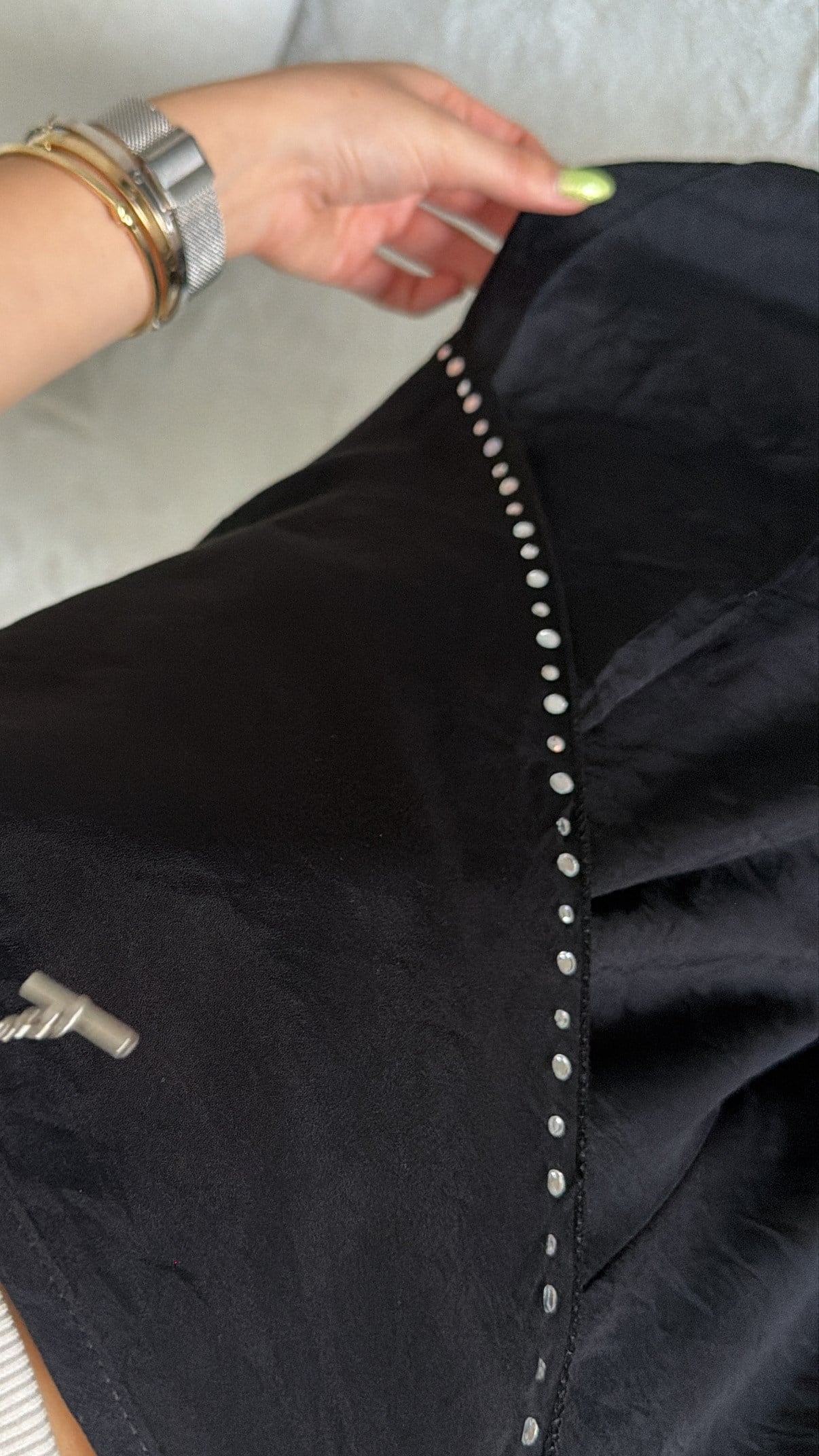 TENSEL KUMAŞ SİYAH MANİFESTT PANTOLON