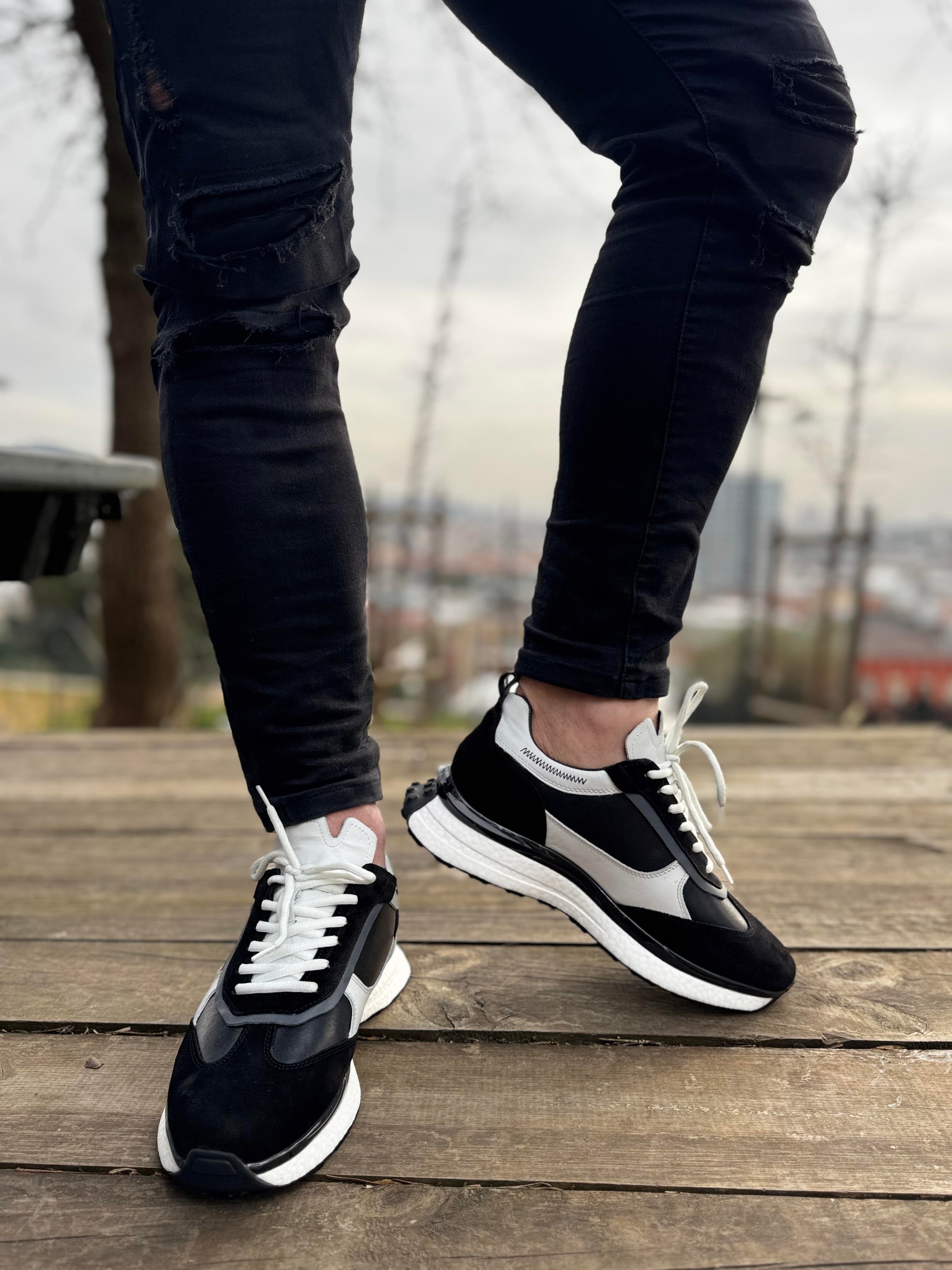 Deri Spor Ayakkabı Siyah