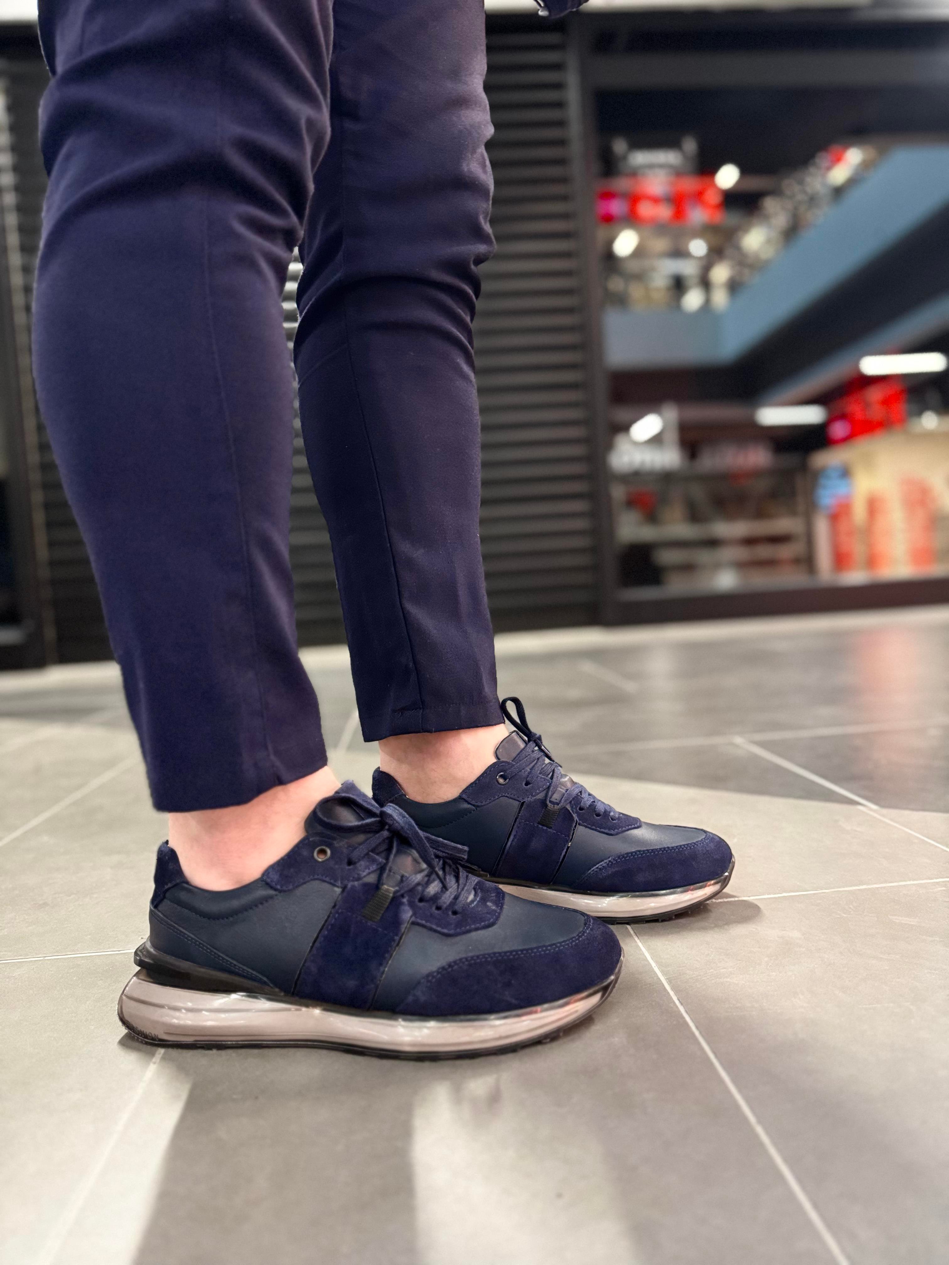 İthal Tabanlı Deri Sneaker Laci