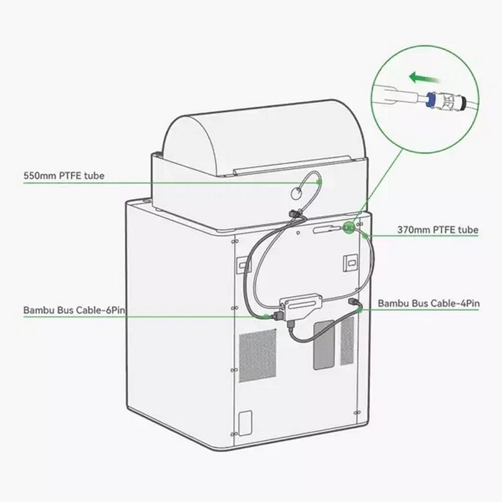 Bambu Lab X1 Serisi PTFE Tüp (3 Adet) - FAT001