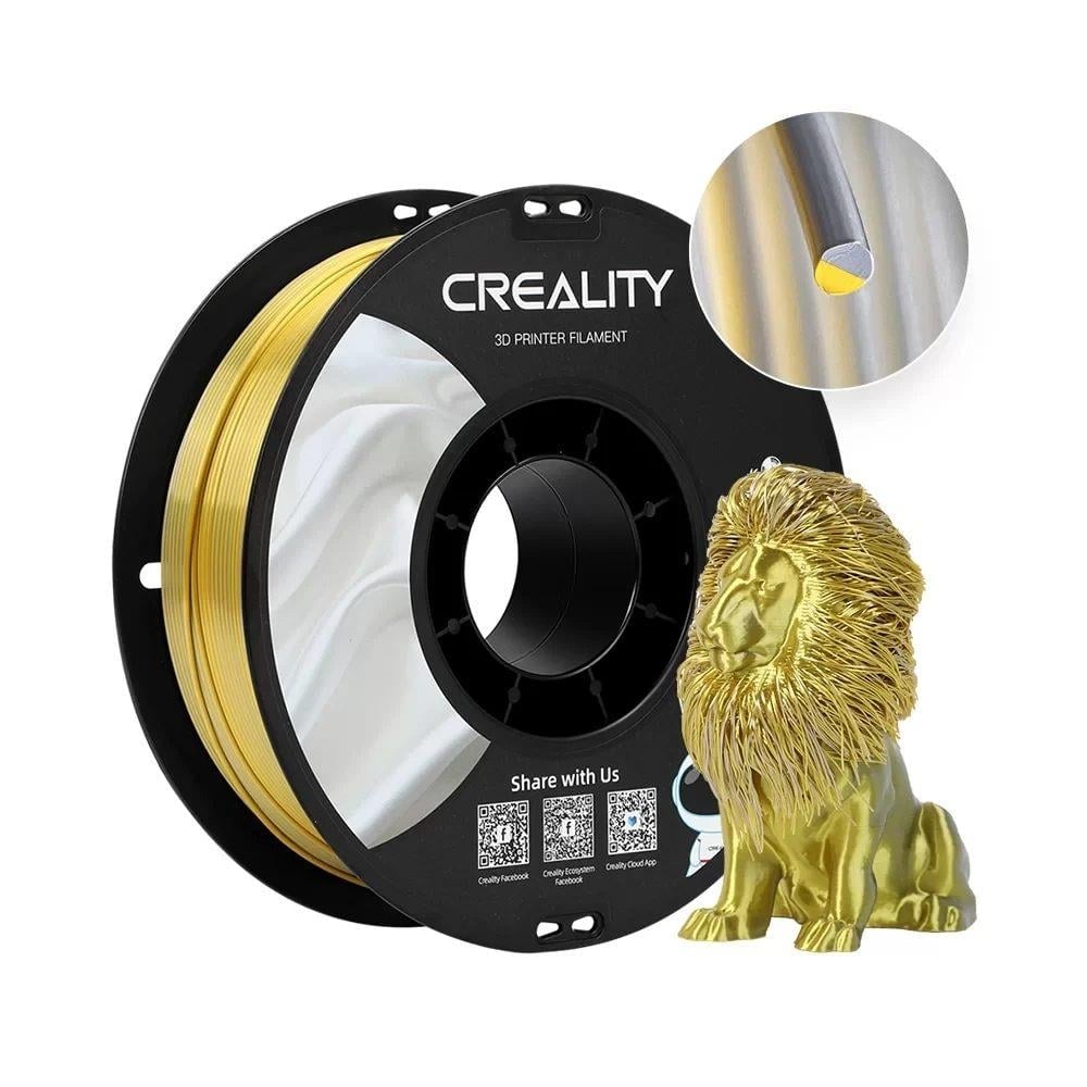 Creality CR-Silk Çift Renk Altın Gümüş Filament 1kg 1.75mm