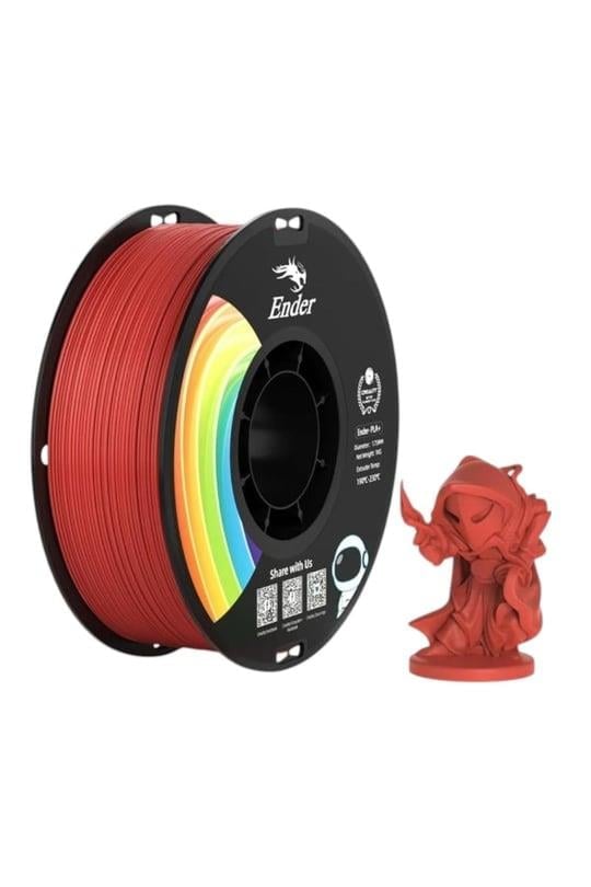 Creality Ender PLA+ Filament Kırmızı - Flag Red 1.75mm 1kg