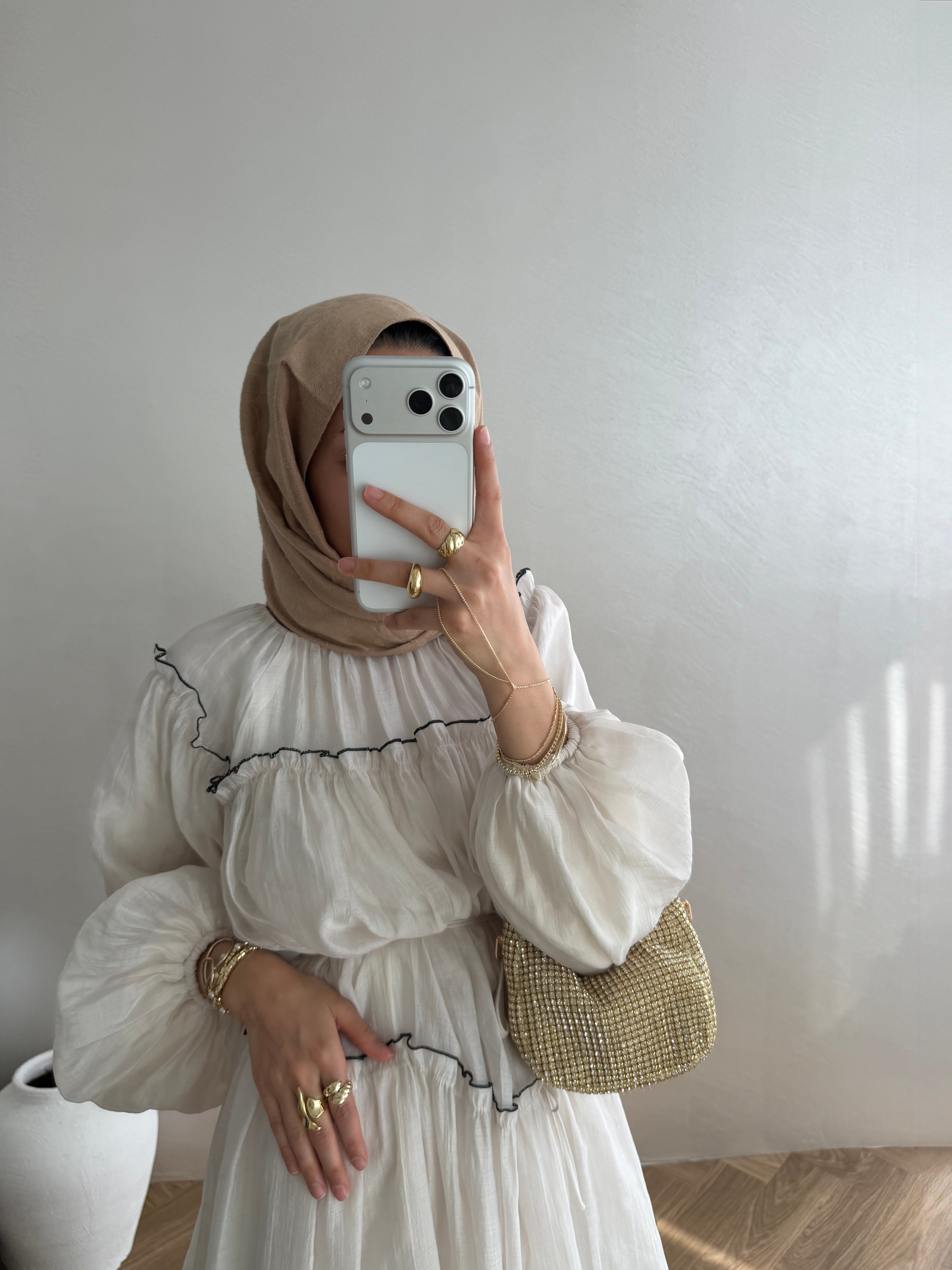 Alia Vual Elbise - Bej