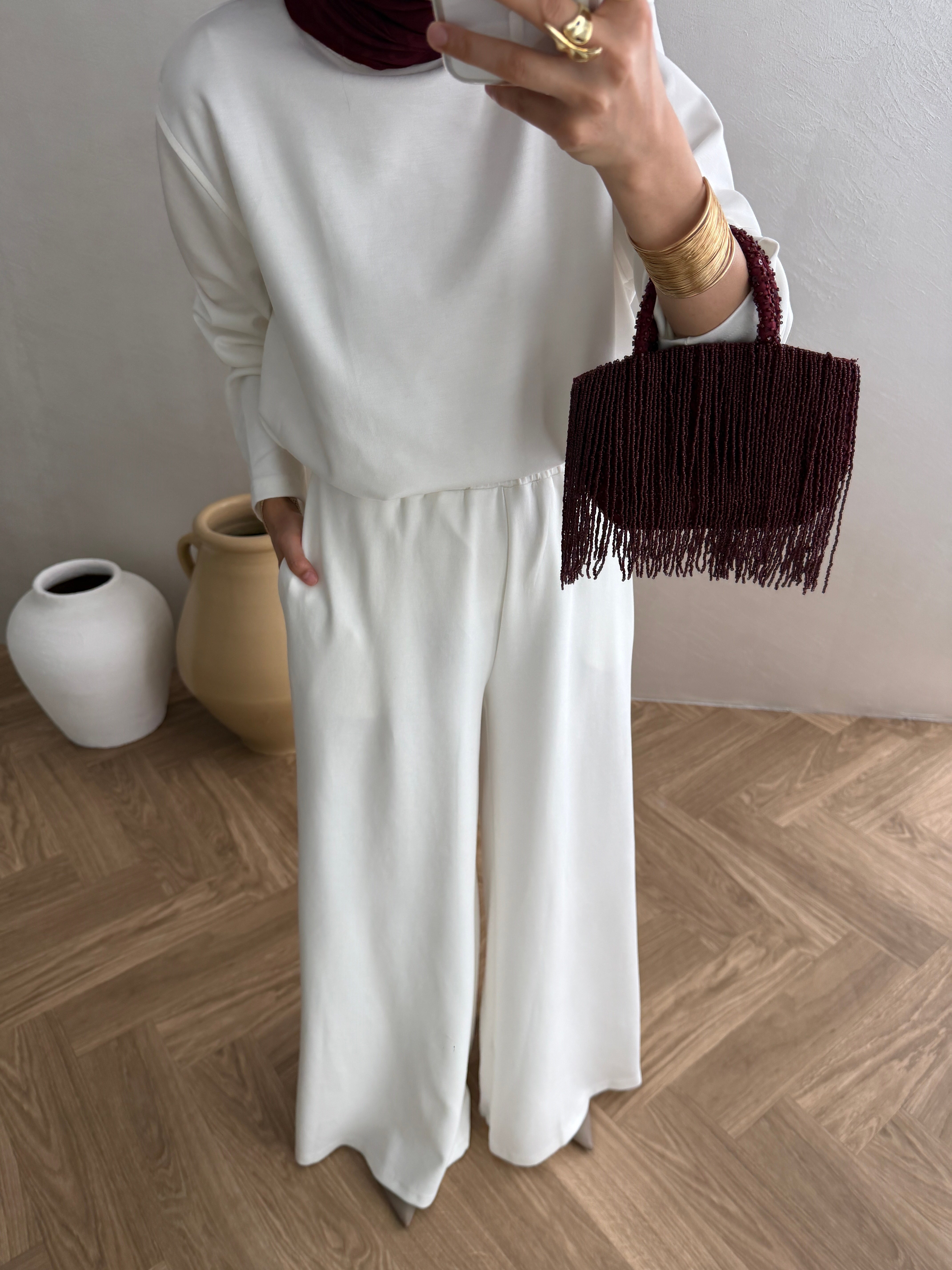 Basic Oysho Takım - Ekru 