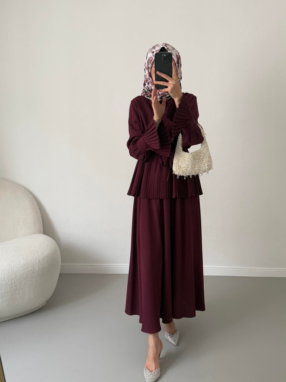 Krep Piliseli Takım - Bordo