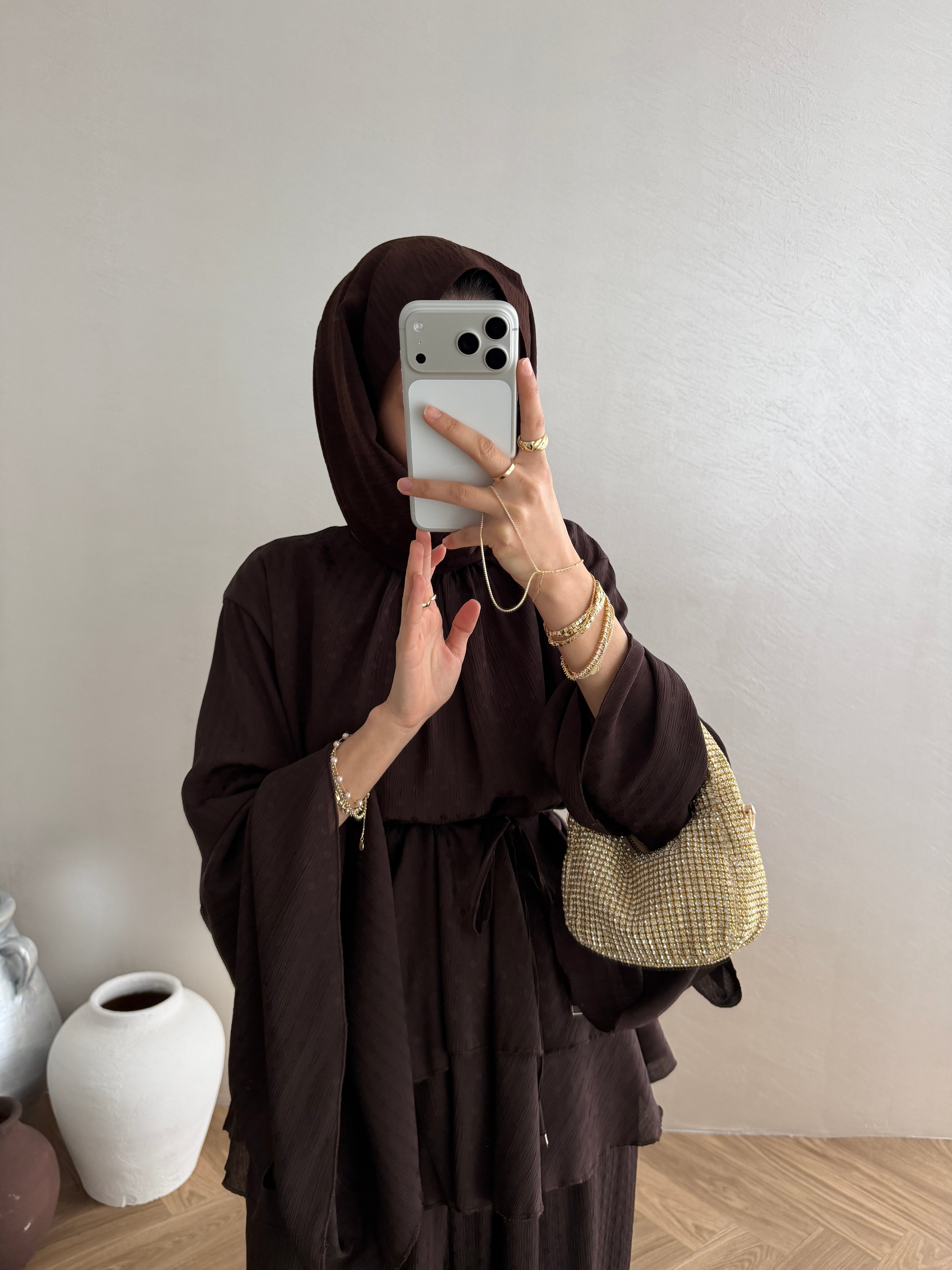 Lavia Krep Takım - Kahve